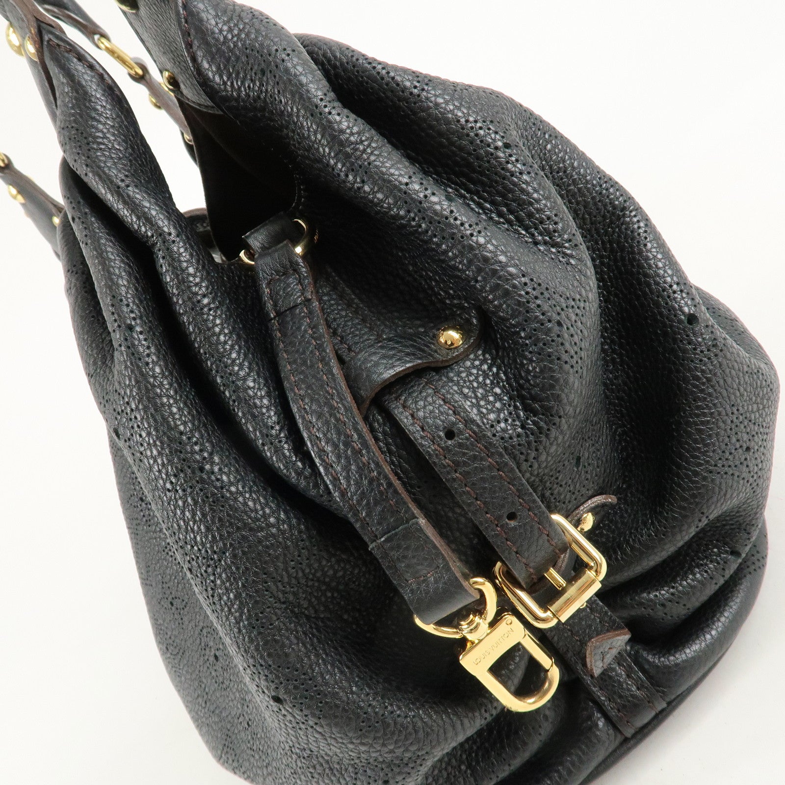 Louis Vuitton Monogram Mahina L Leather Hand Bag M93441 Used