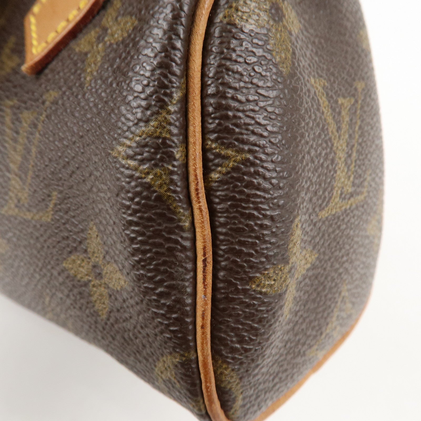 Louis Vuitton Monogram Mini Speedy Hand Bag Brown M41534 Used