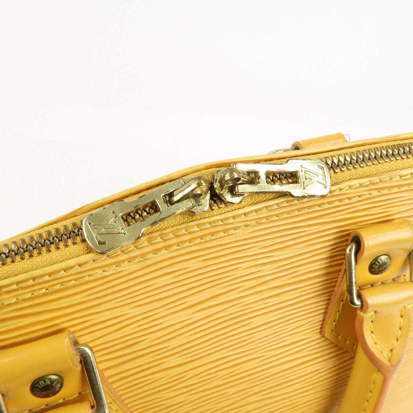 Louis Vuitton Epi Alma PM Hand Bag Tassili Yellow M52149 Used