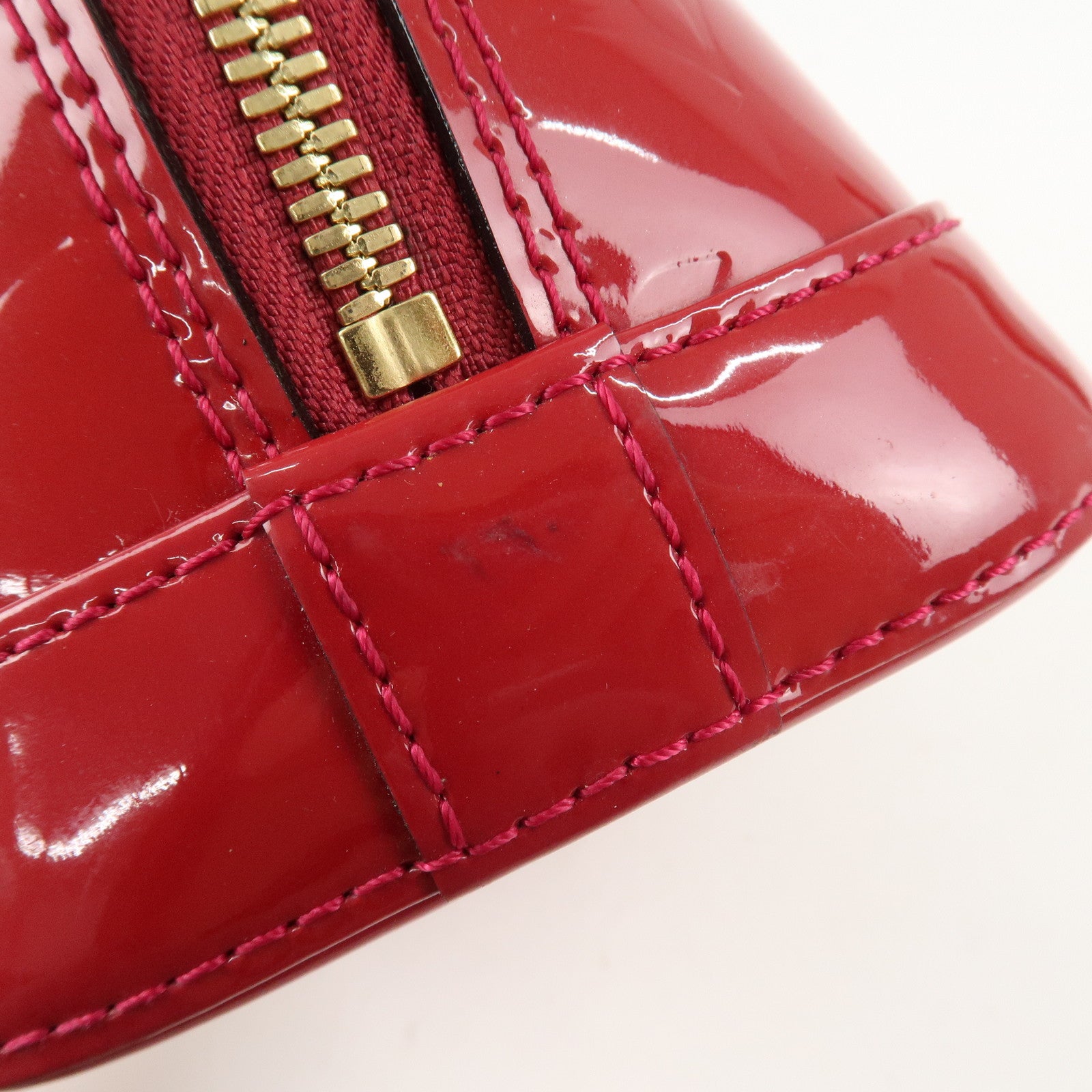 Louis Vuitton Monogram Vernis Alma BB 2Way Bag Rose Indien M91771 Used