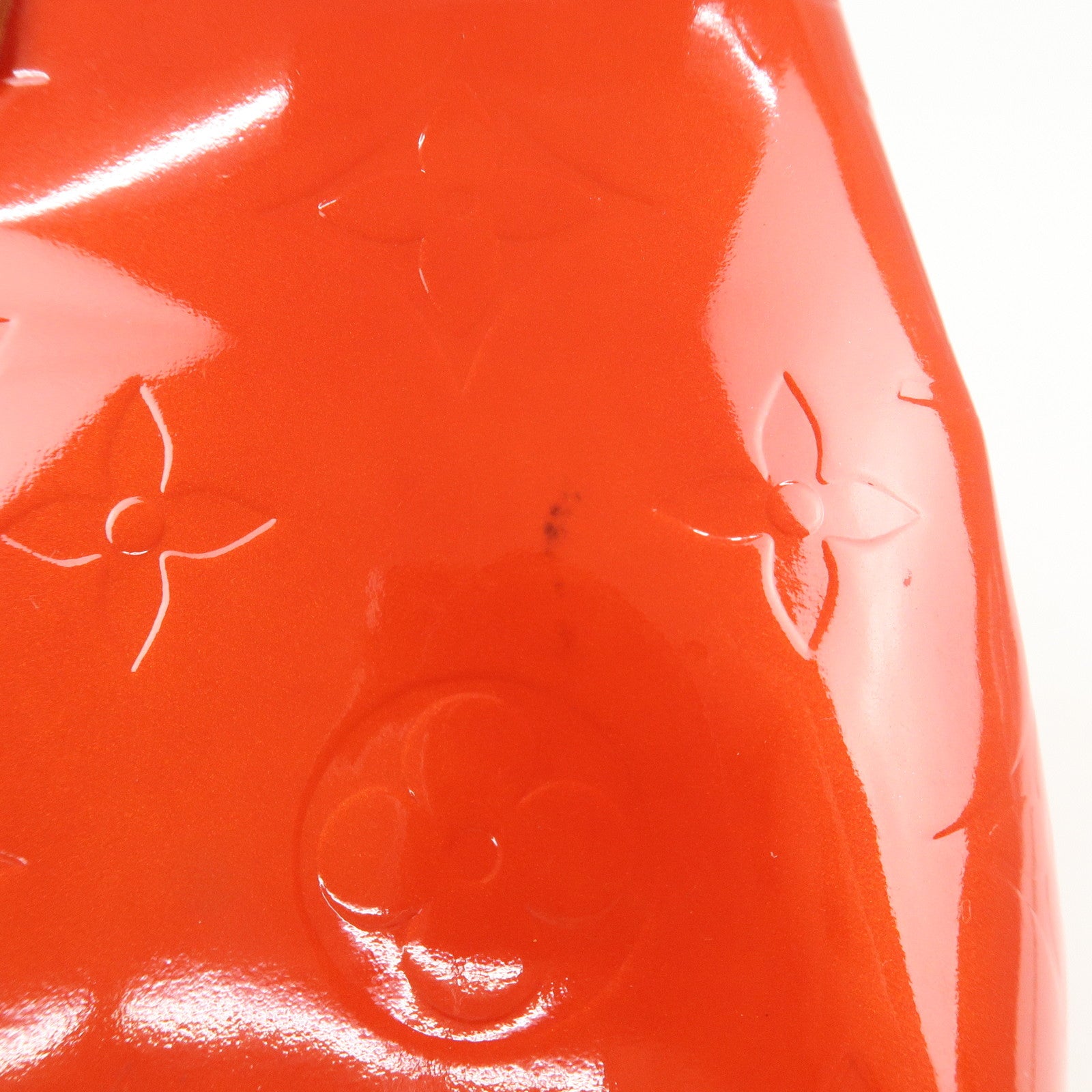 Louis Vuitton Monogram Vernis Lead PM Hand Bag M91088 Rouge Used