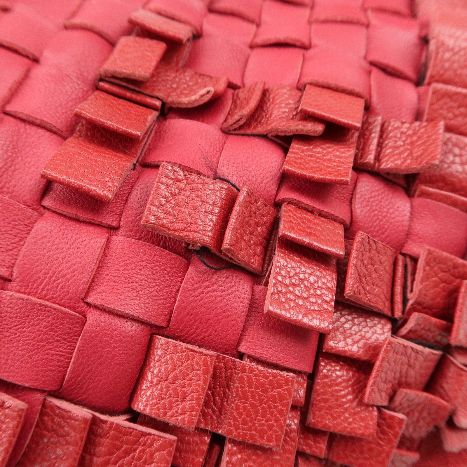 BOTTEGA VENETA Hobo Intrecciato Leather Shoulder Bag Pink 115653 Used