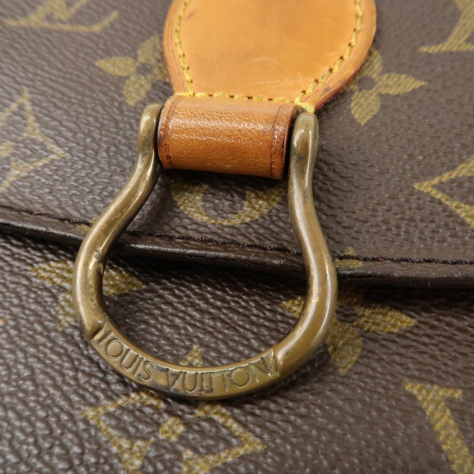 Louis Vuitton Monogram Saint Cloud MM Shoulder Bag Brown M51243 Used