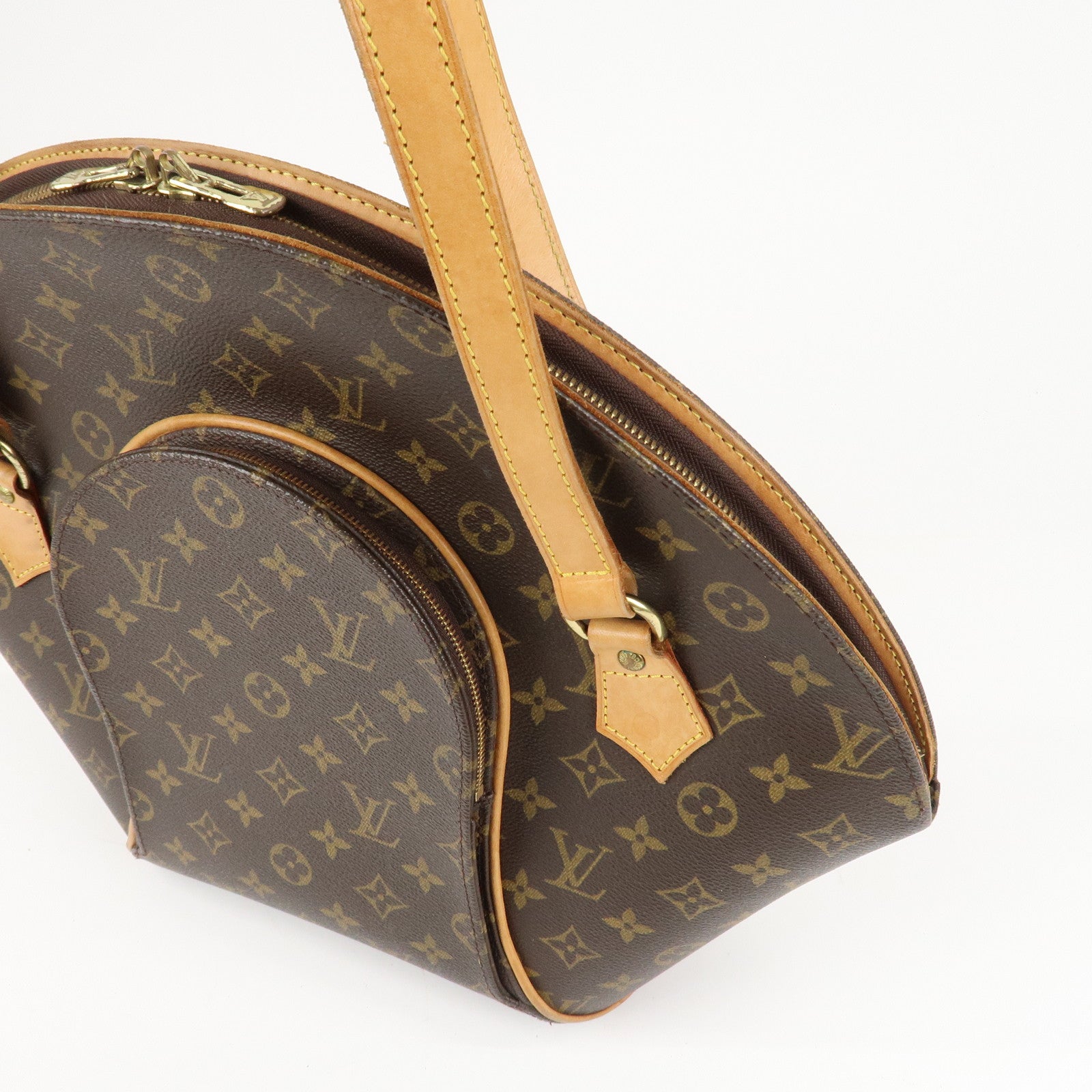 Louis Vuitton Monogram Ellipse Shopping Shoulder Bag Brown M51128 Used