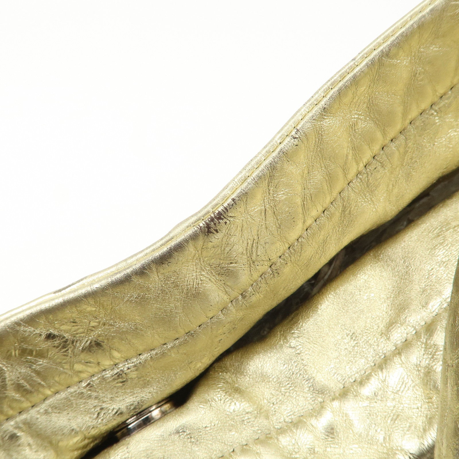 CHANEL COCO Mark Leather Big Gradation Shoulder Bag Used