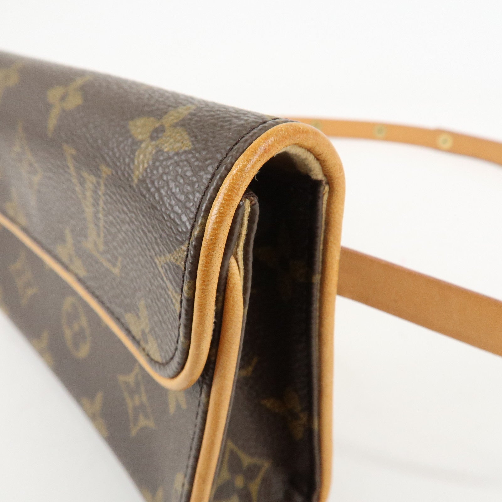 Louis Vuitton Monogram Pochette Florentine Waist Bag Belt XS Used