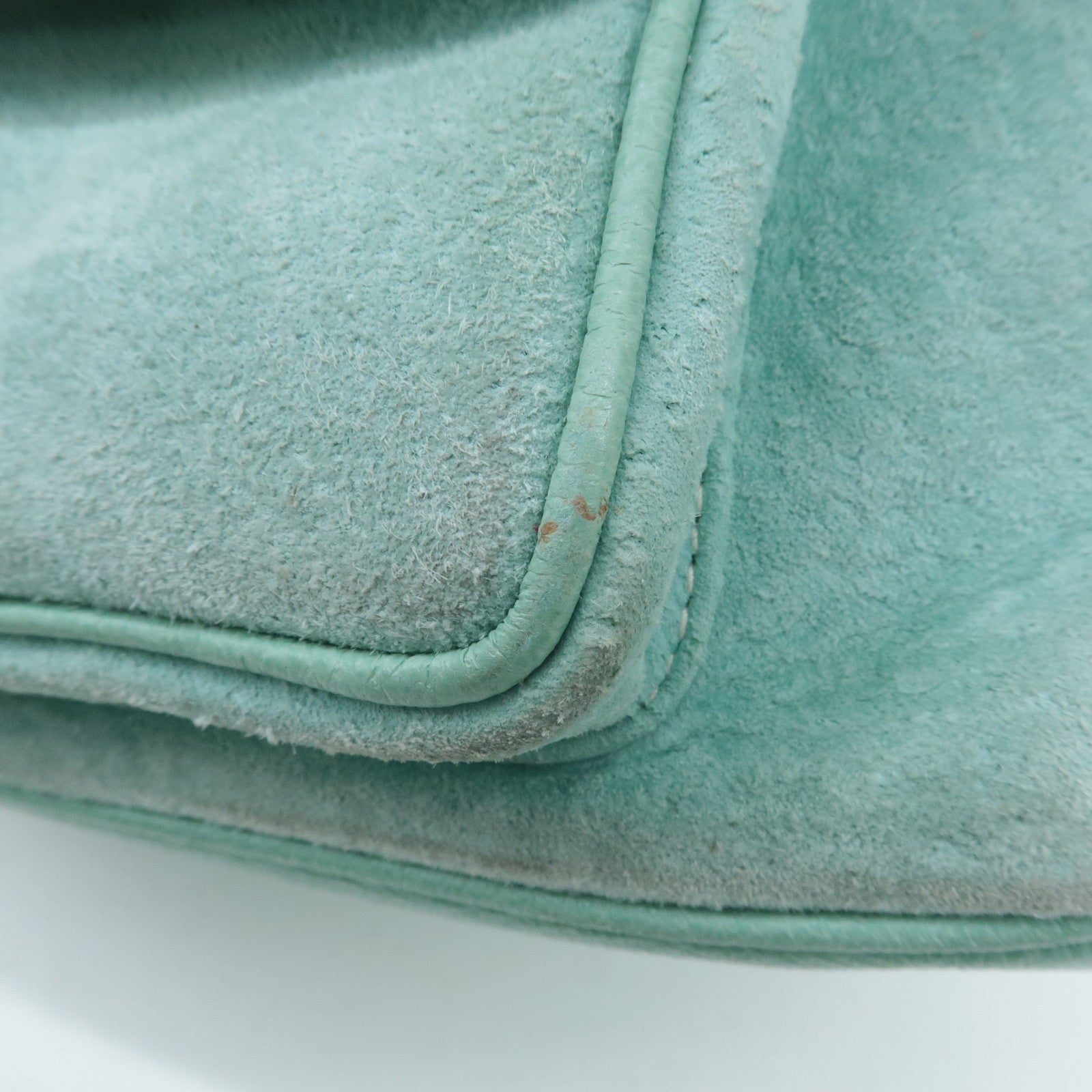 GUCCI Bamboo Suede Leather Mini Back Pack Green 003.2058.0030 Used