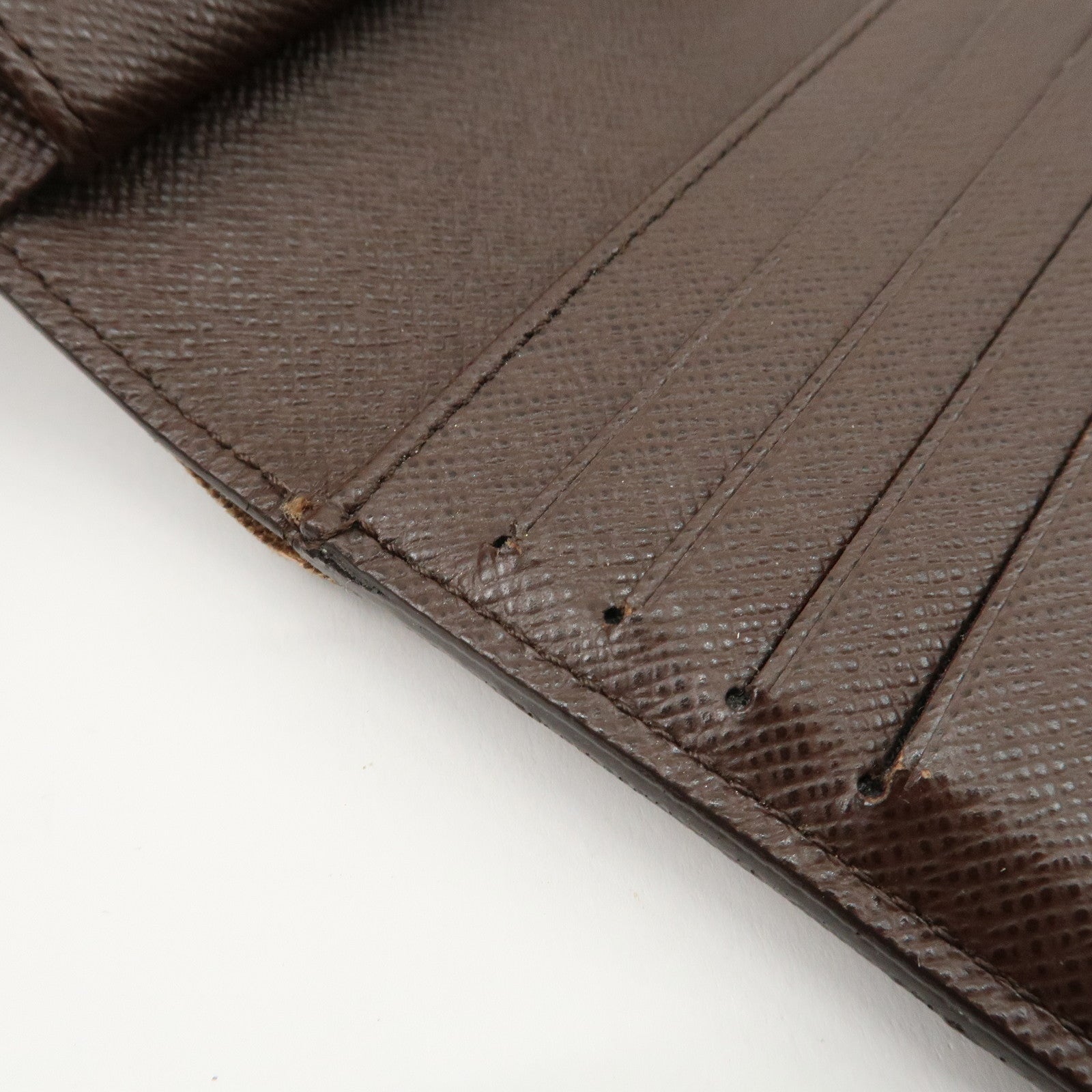 Louis vuitton Damier Porte Tresor International Long Wallet N61215 Used