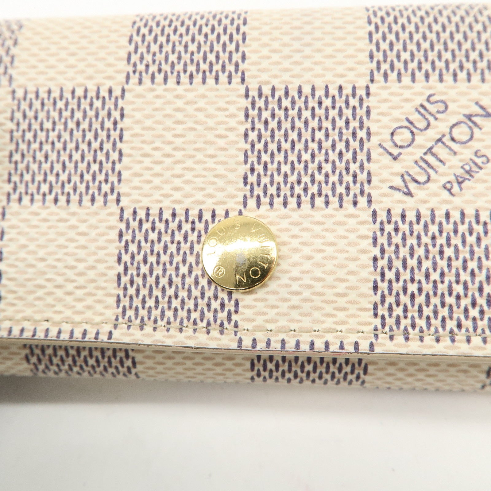 Louis Vuitton Damier Azur Multicle 4 Key Case N60386 Used