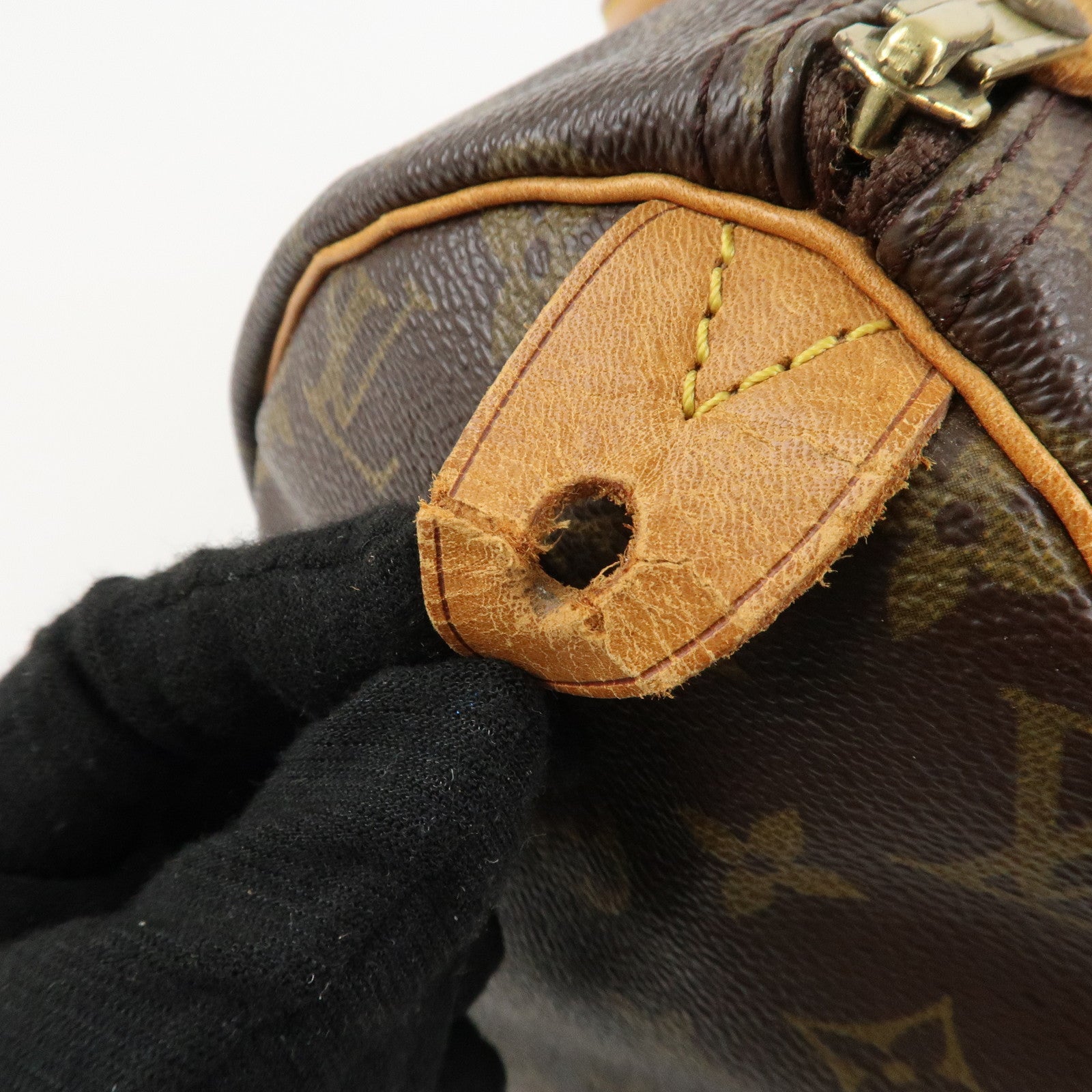 Louis Vuitton Monogram Speedy 30 Hand Bag Boston Bag M41108 Used