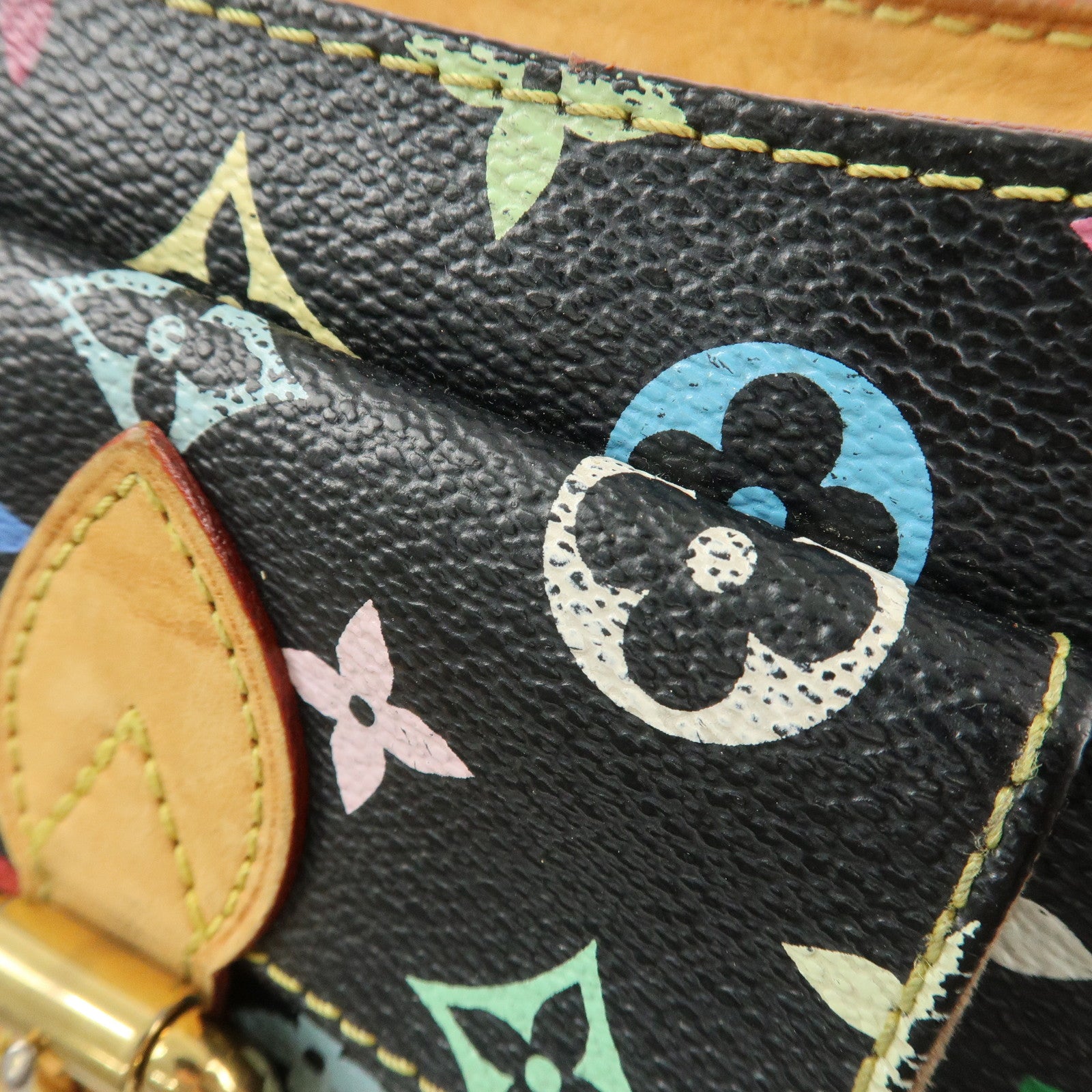 Louis Vuitton Monogram Multicolor Eliza Shoulder Bag M40099 Black Used