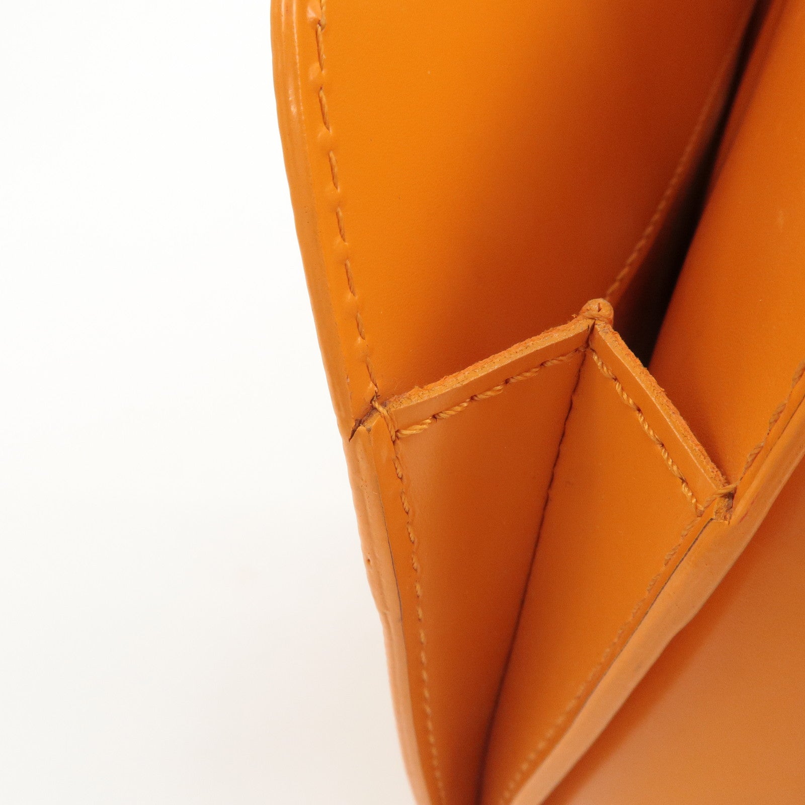 Louis Vuitton Epi Pont Neuf Hand Bag Mandarin Orange M5205H Used