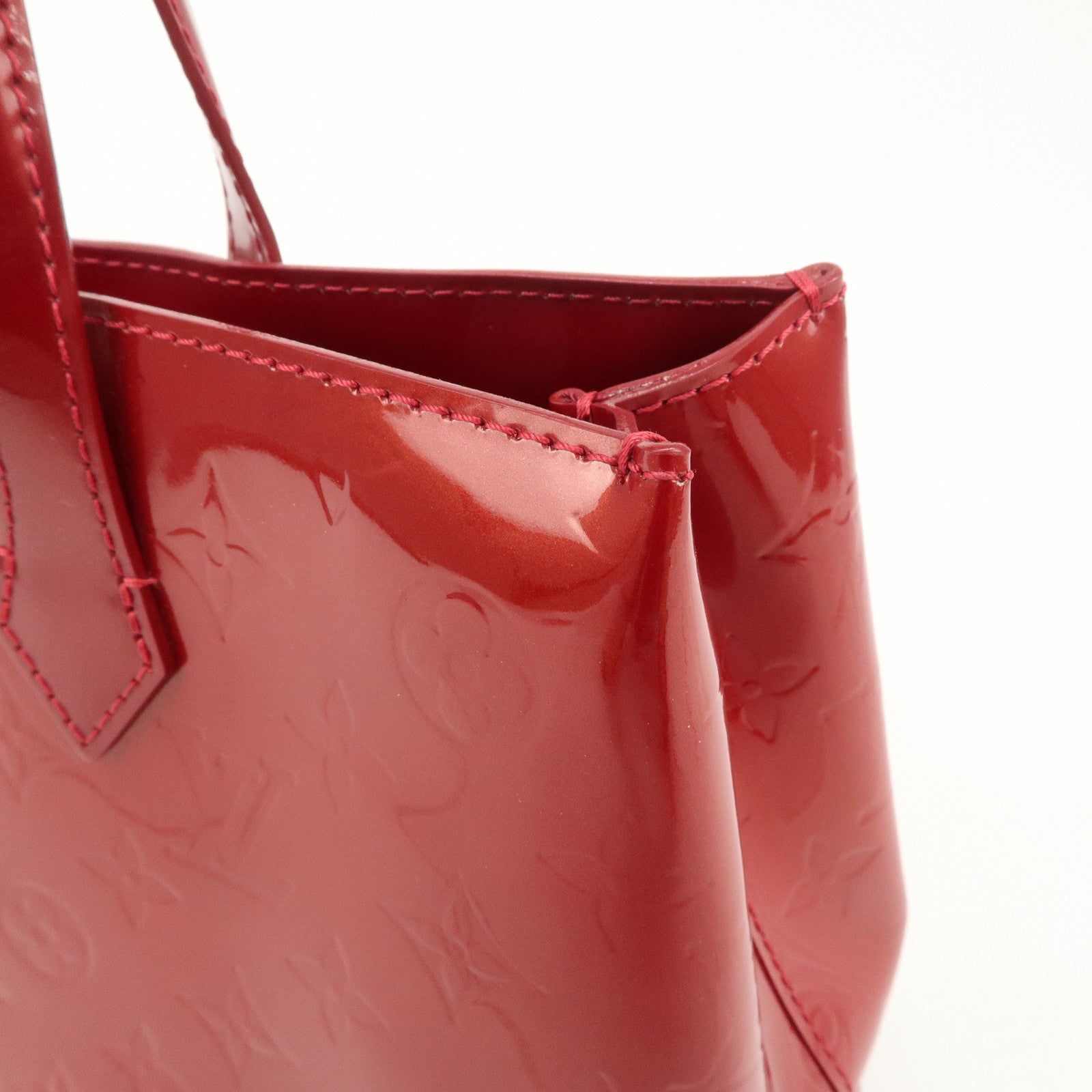 Louis Vuitton Monogram Vernis Wilshire PM Pomme d'Amour M93642 Used