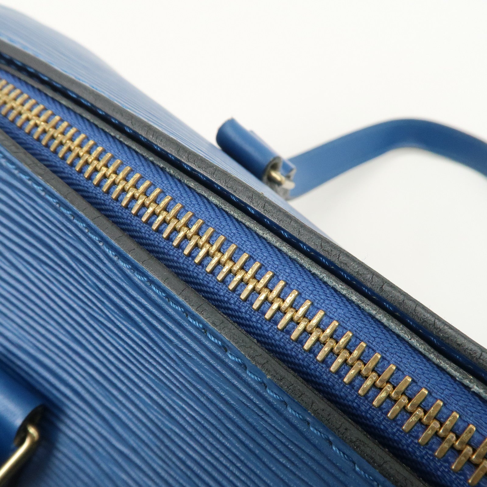 Louis Vuitton Epi Soufflot Shoulder Bag Hand Bag Blue M52222 Used