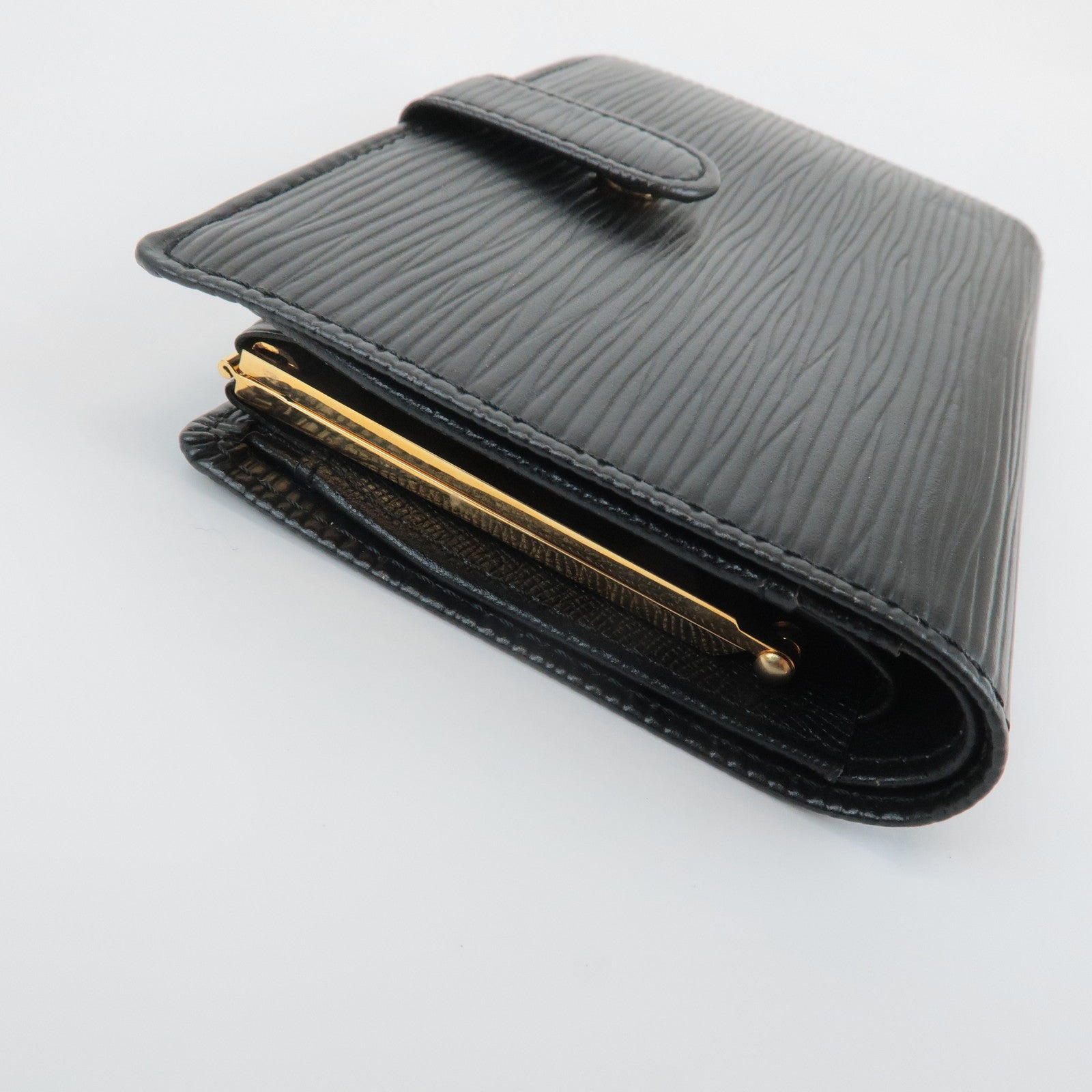 Louis Vuitton Set of 2 Epi Wallet Noir Kenya Brown M63642 M63483 Used