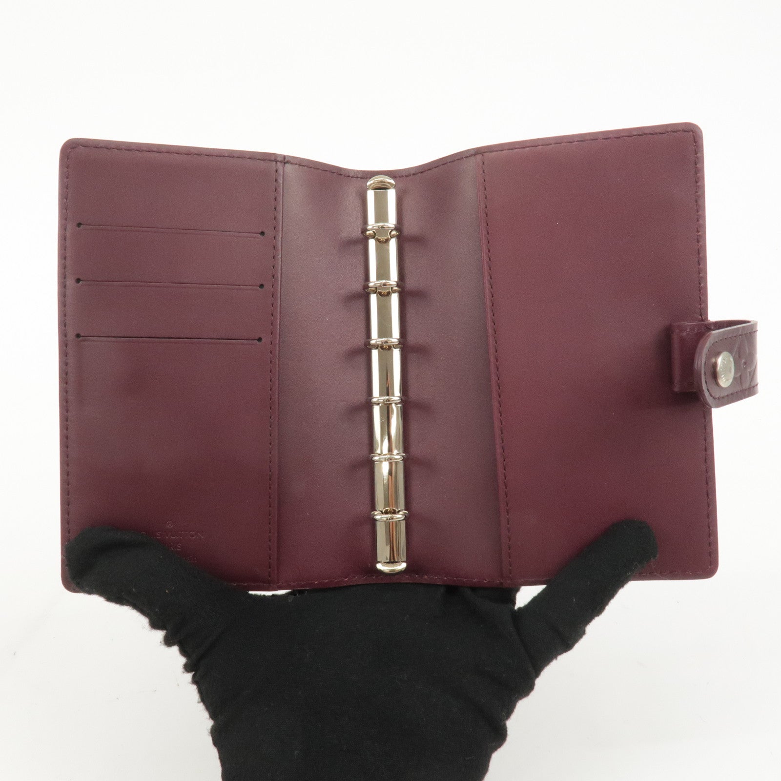 Louis Vuitton Monogram Matt Agenda PM Planner Cover Violet R20936 Used