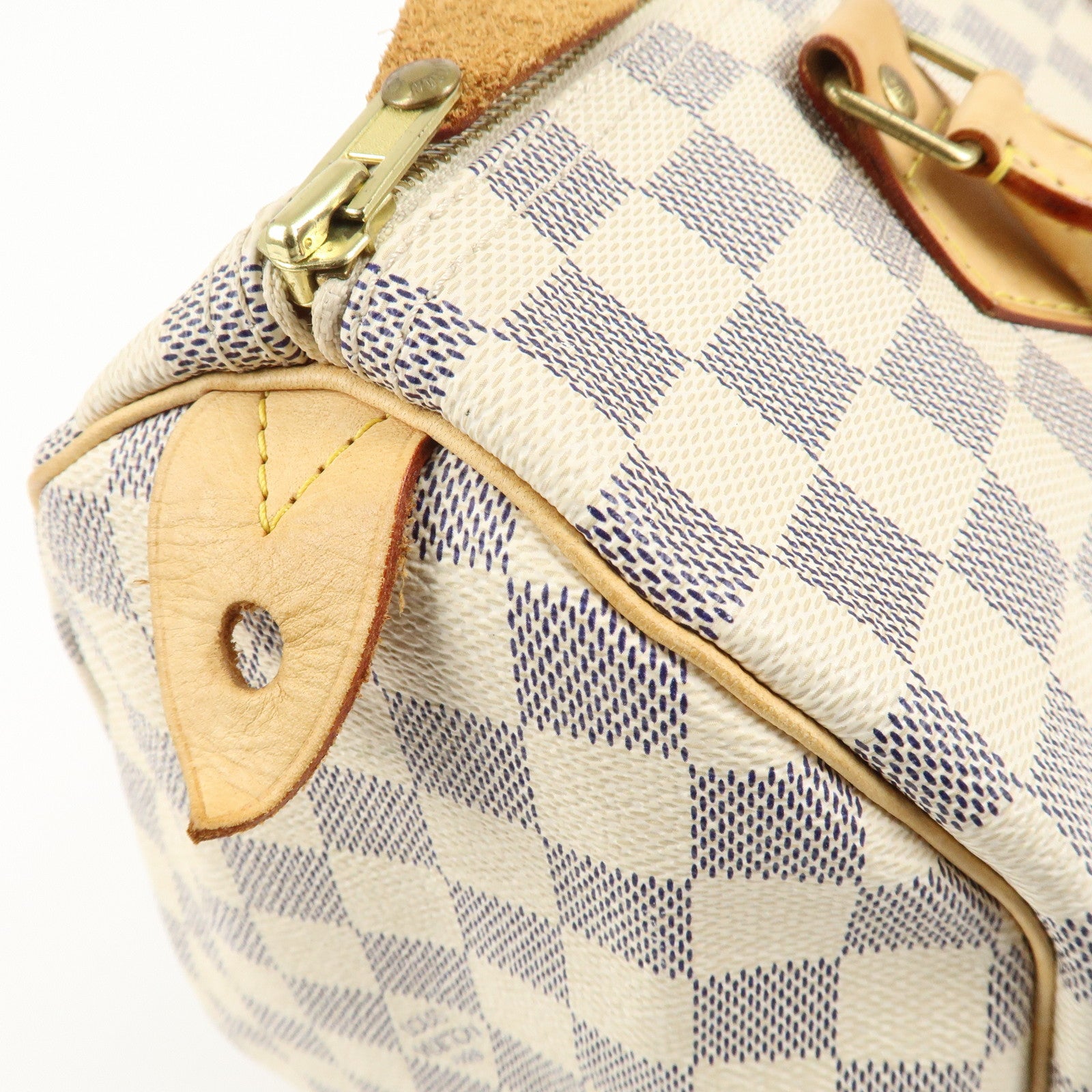 Louis Vuitton Damier Azur Speedy 30 Hand Bag Boston Bag N41533 Used