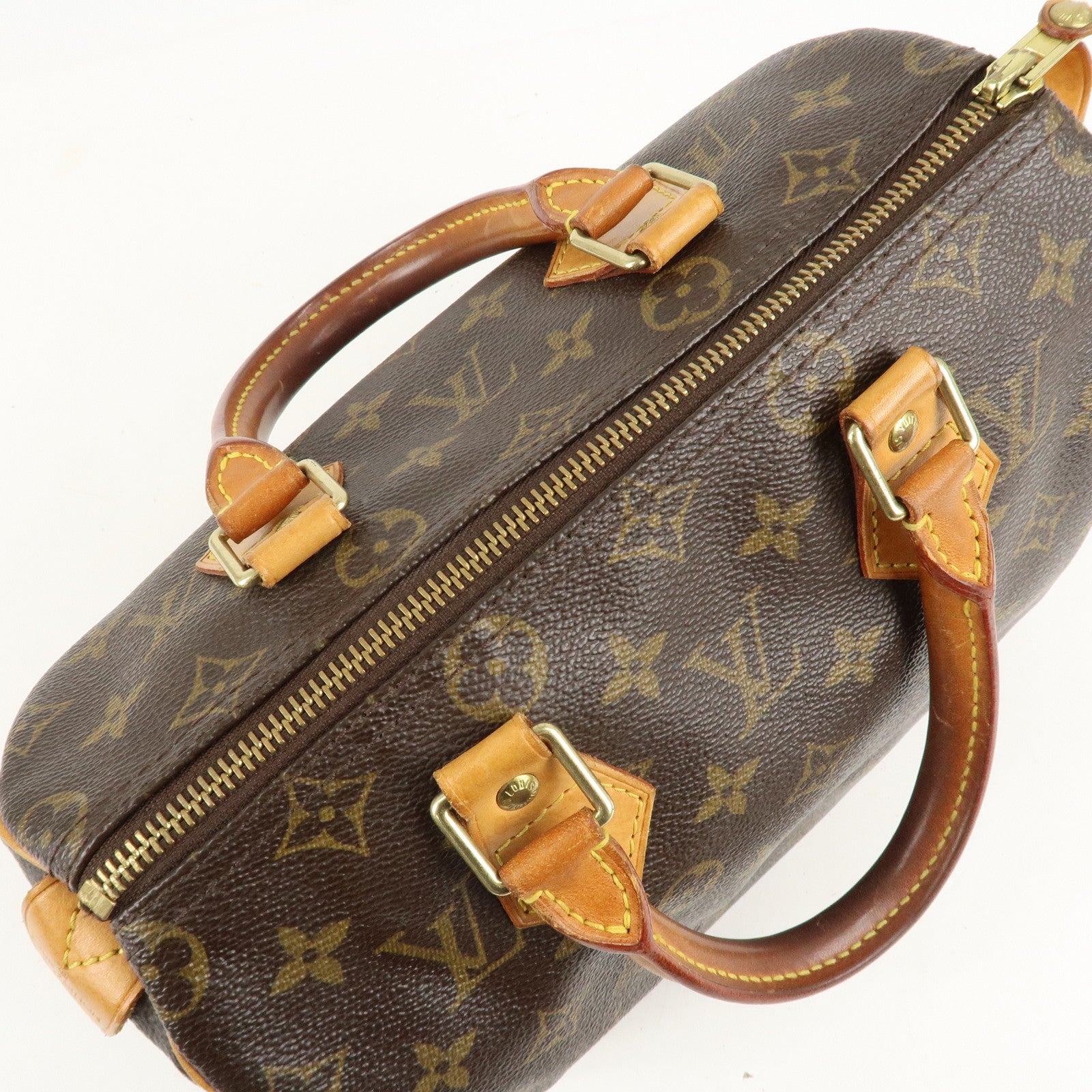 Louis Vuitton Monogram Speedy 25 Hand Bag Boston Bag M41528 Used