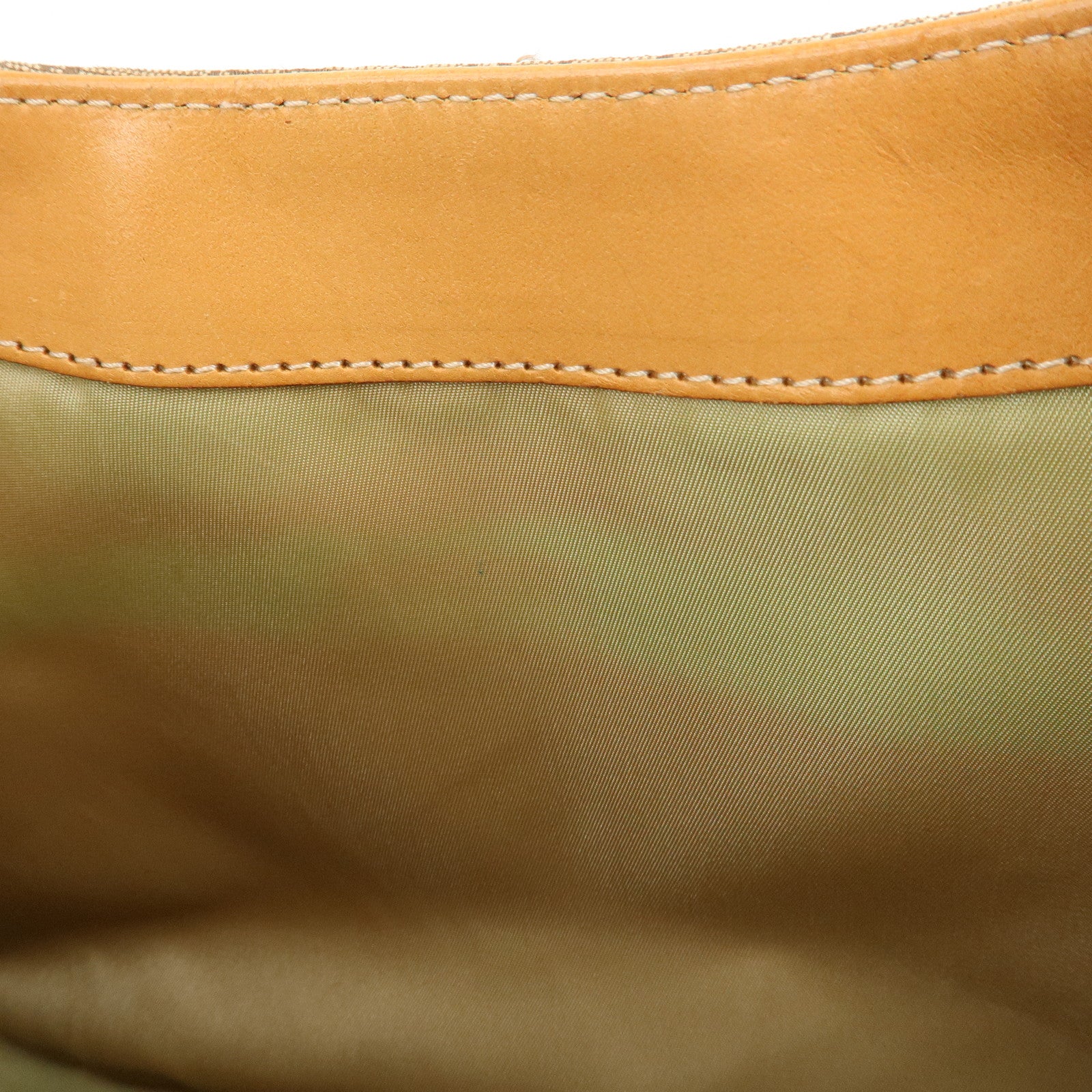 Christian Dior Trotter Canvas Leather Shoulder Bag & Pouch Used