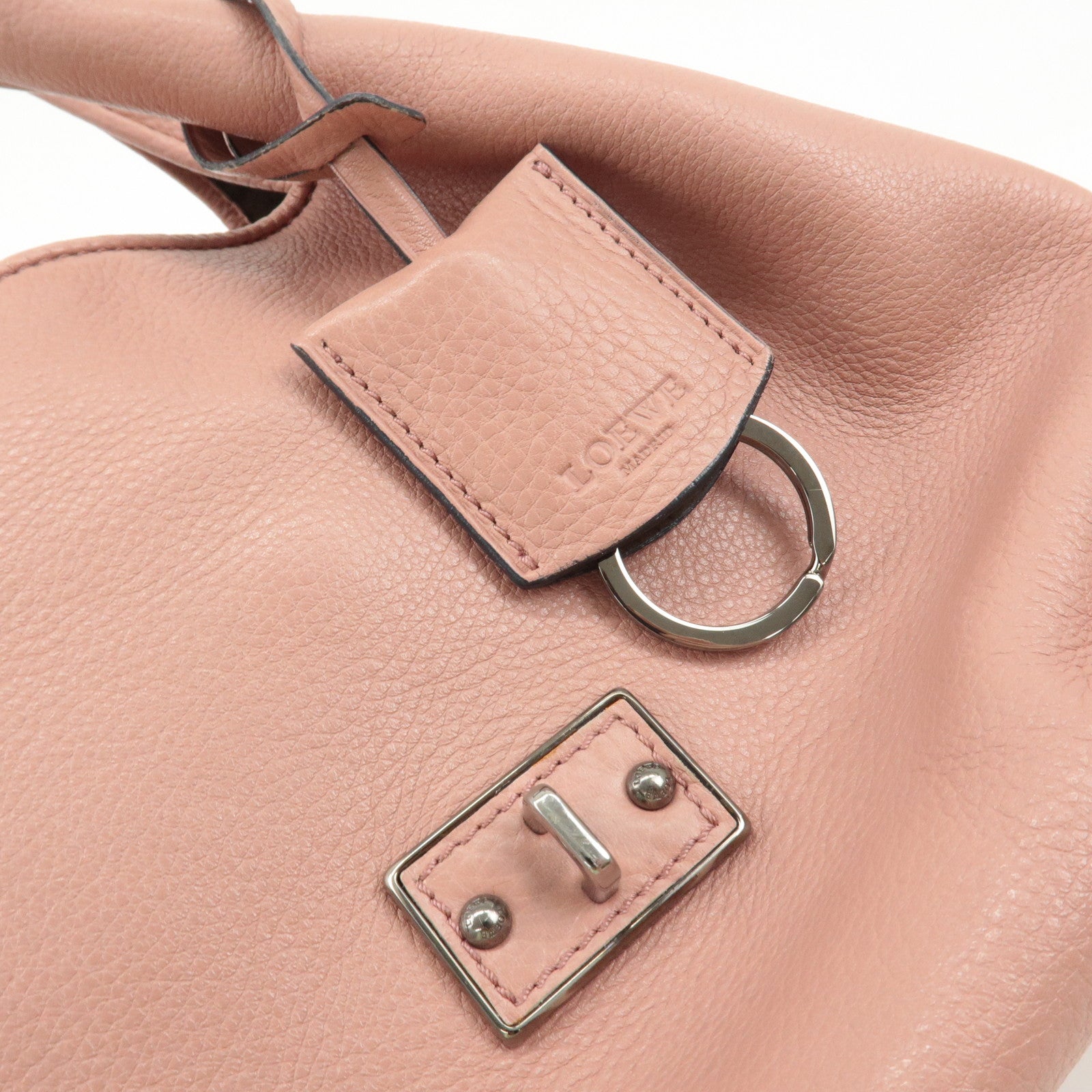 LOEWE Leather Karie PM Hand Bag Pink 10903 Used