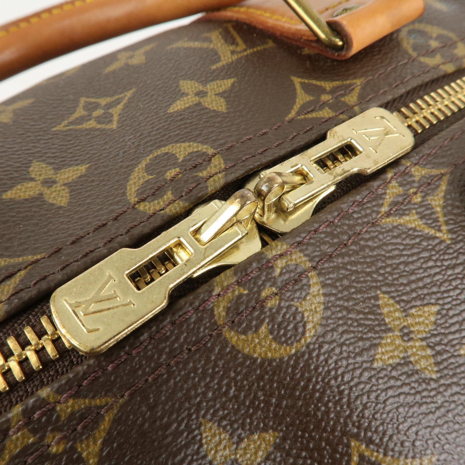 Louis Vuitton Monogram Keep All 50 Boston Bag Brown M41426 Used