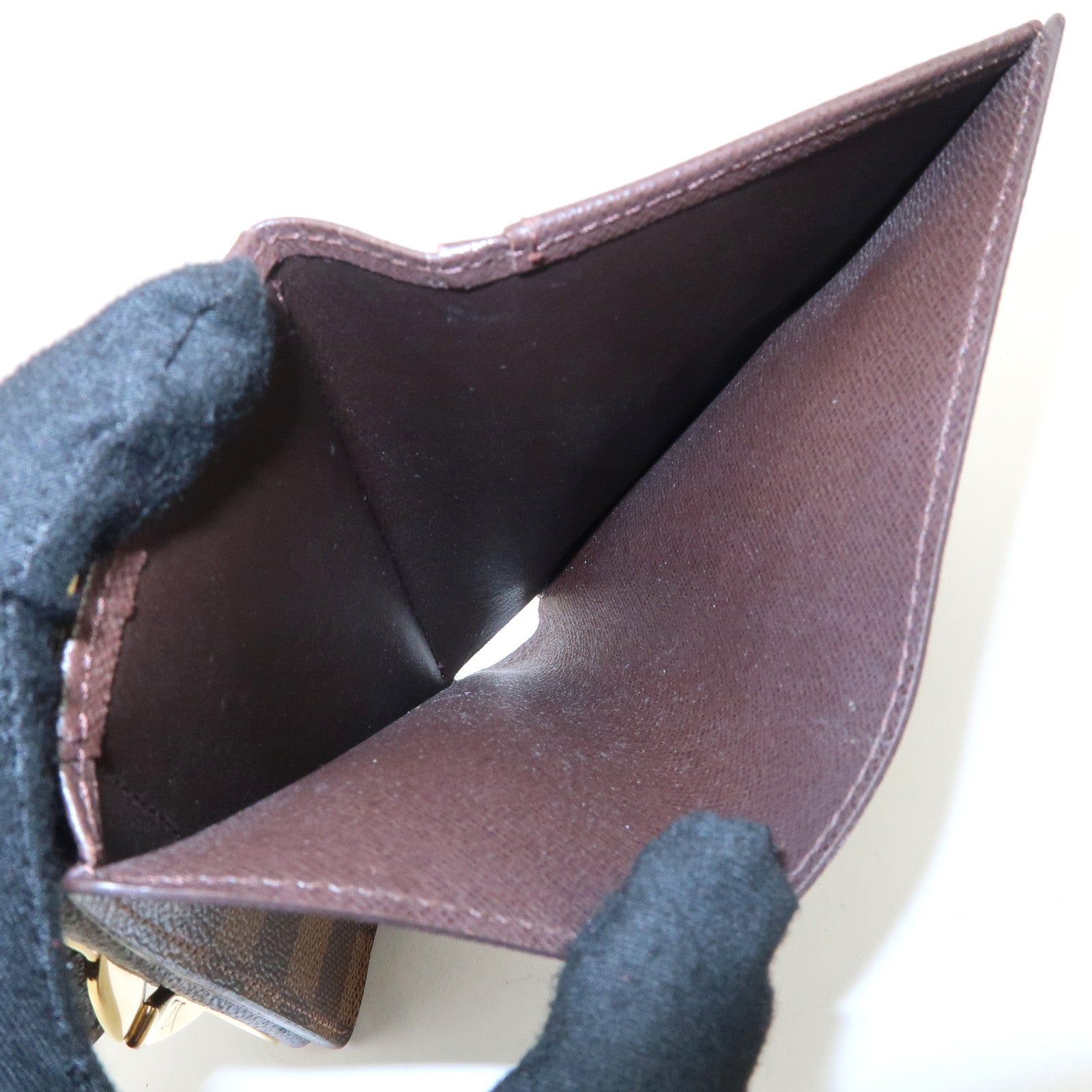 Louis Vuitton Damier Portefeuille Viennois Wallet N61674 Used