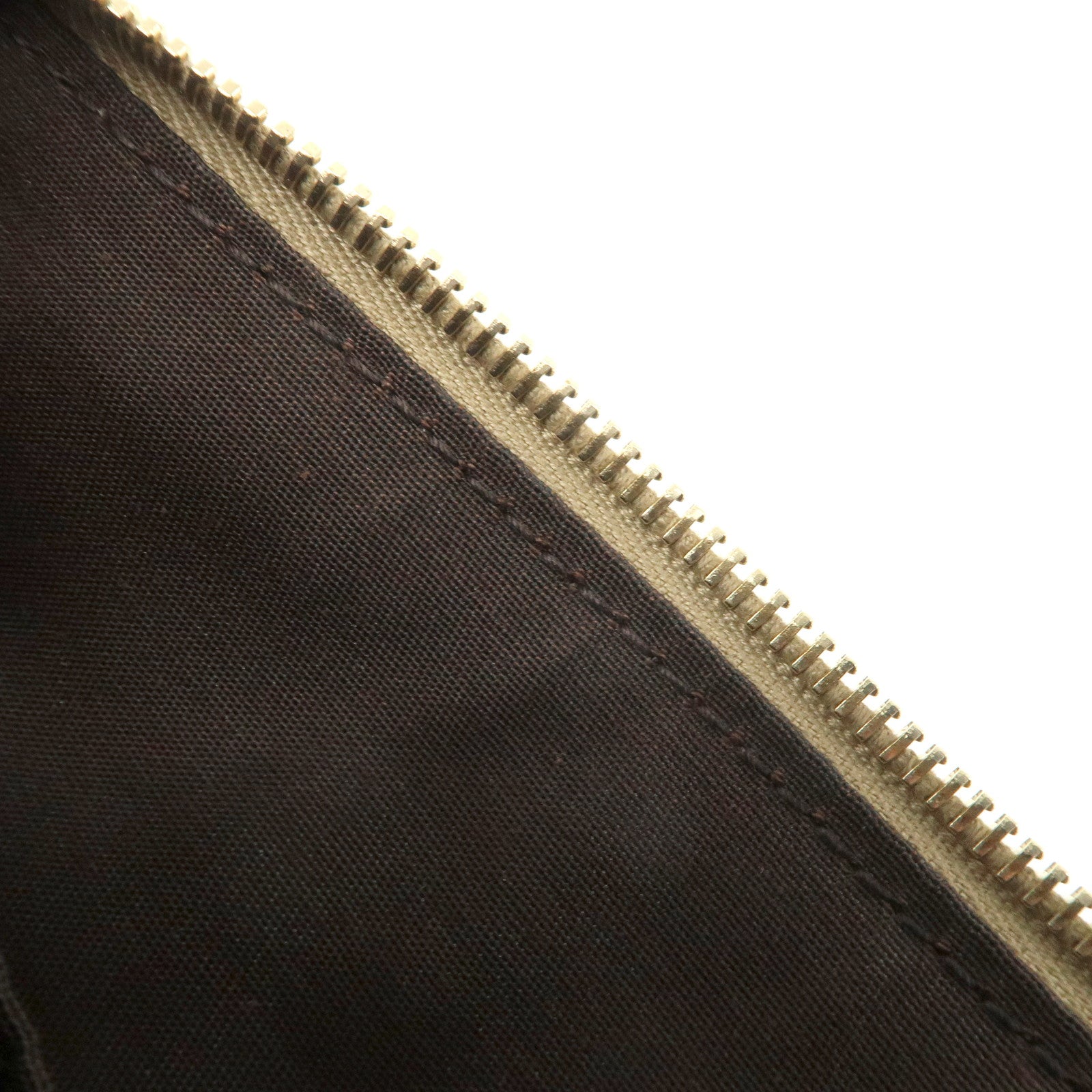 GUCCI Bamboo Leather Tassel Pouch Champaigne Beige 376854 Used