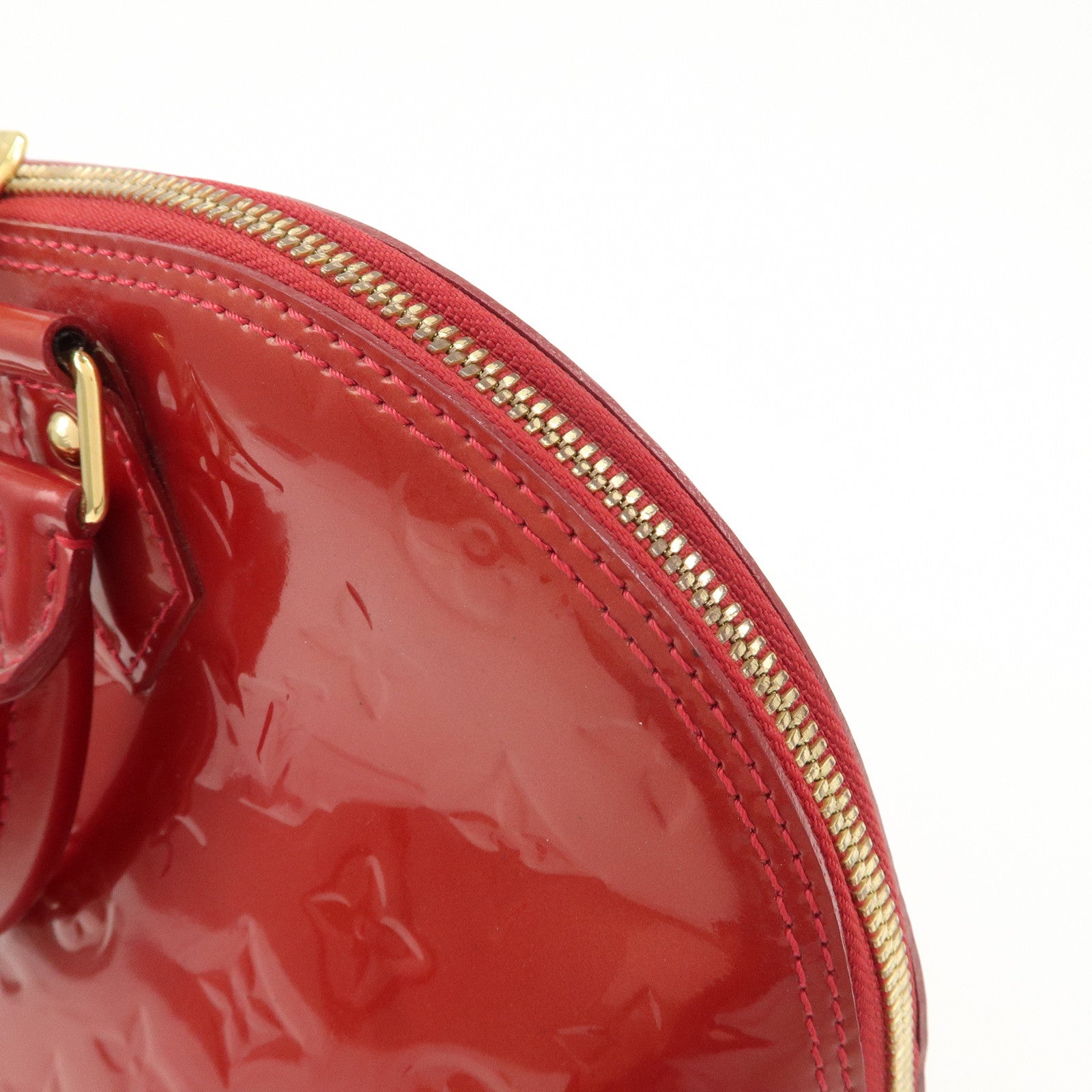 Louis Vuitton Monogram Vernis Alma PM Bag Pomme d'Amour M90096 Used