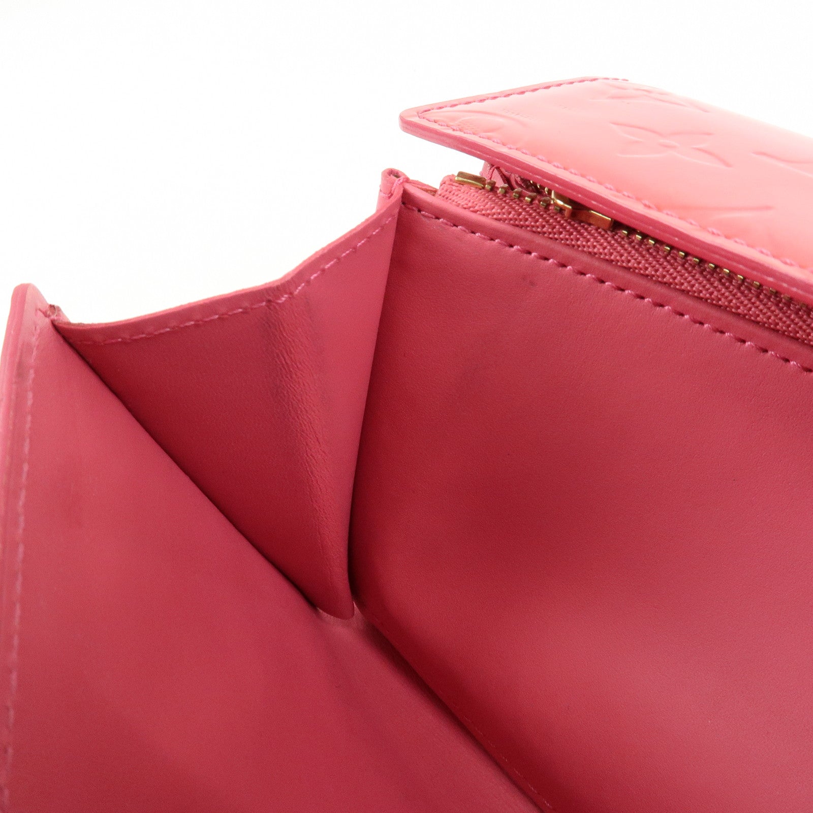 Louis Vuitton Monogram Vernis Portefeuille Sarah Framboise M9140F Used