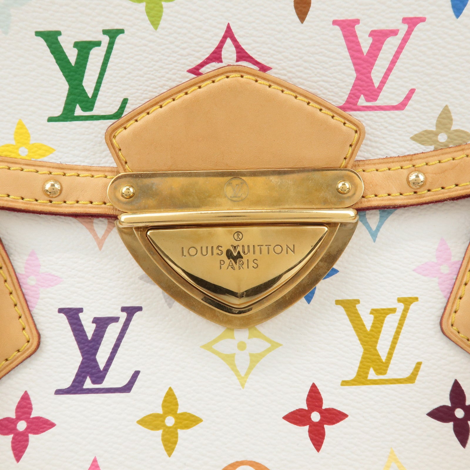 Louis Vuitton Monogram Multicolor Beverly GM Hand Bag Blanc M40201 Used