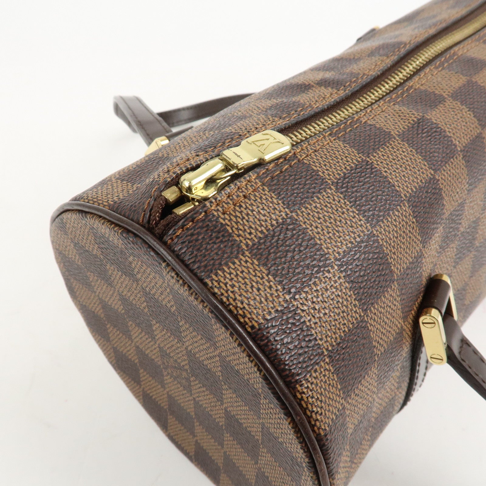 Louis Vuitton Damier Ebene Papillon 26 Hand Bag Brown N51304 Used