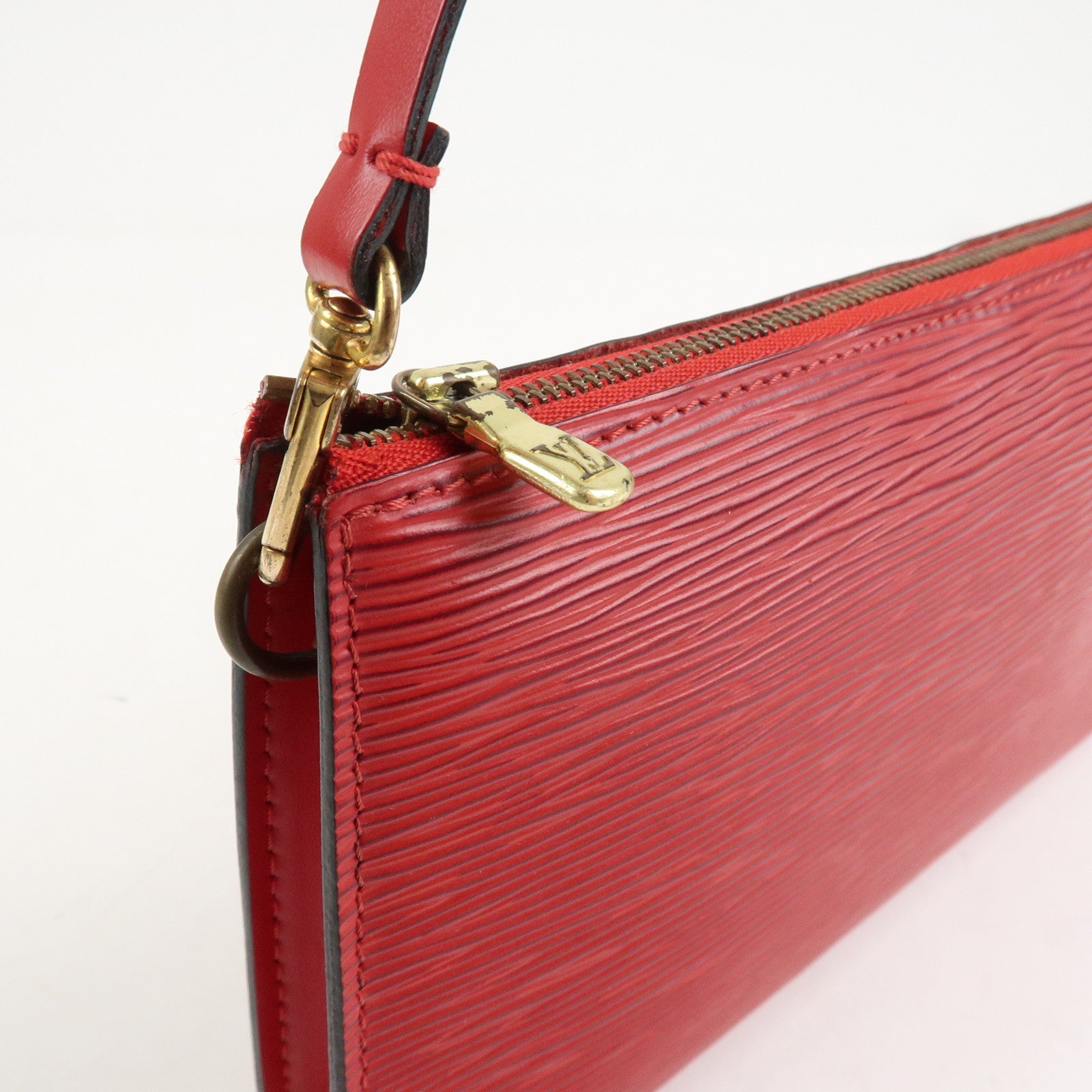 Louis Vuitton Epi Pochette Accessoires Pouch Castilian Red M52947 Used