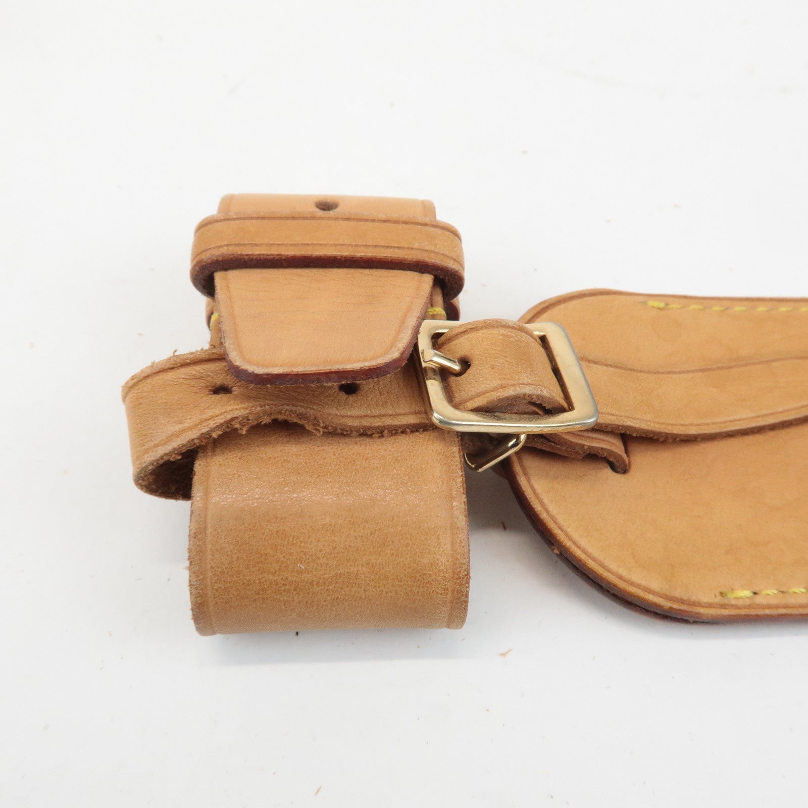 Louis Vuitton Set of 10 Leather Name Tag & Poignet Natural Used