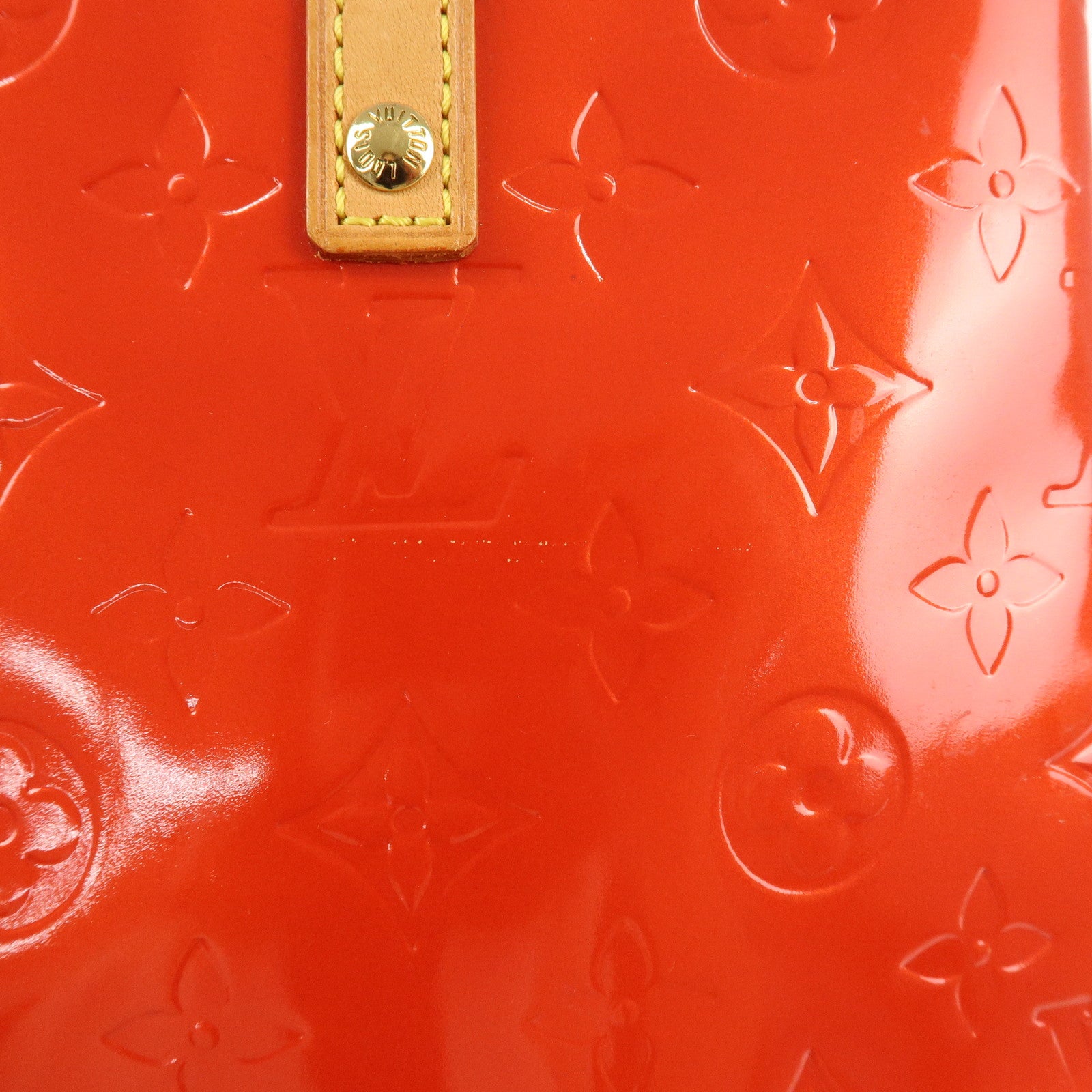 Louis Vuitton Monogram Vernis Lead PM Hand Bag M91088 Rouge Used