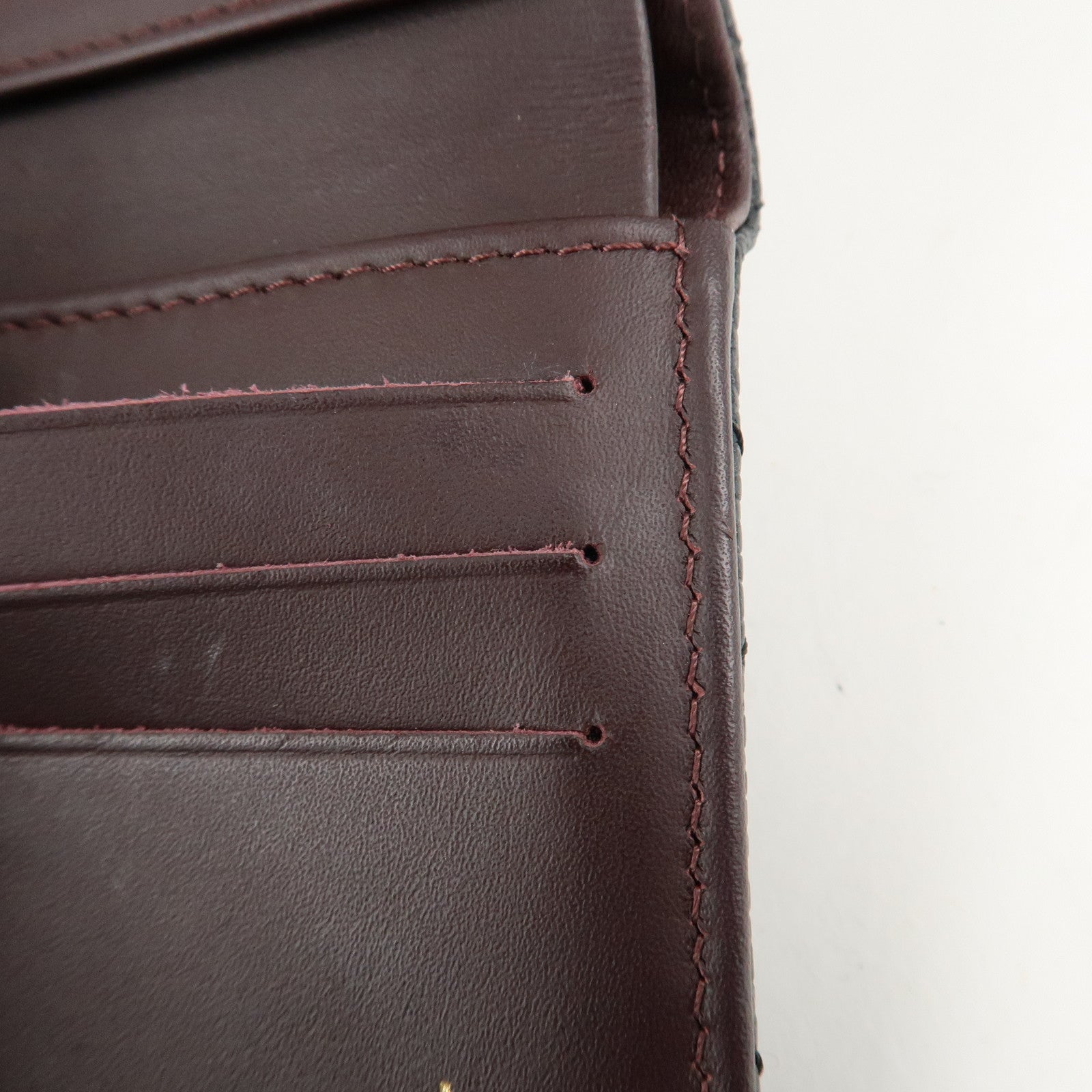 CHANEL Matelasse Cavier Skin W Hook Wallet Black A48980 Used