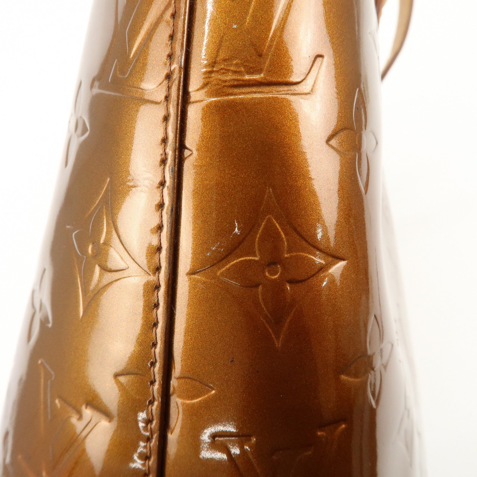 Louis Vuitton Monogram Vernis Houston Tote Bag Bronze M91122 Used