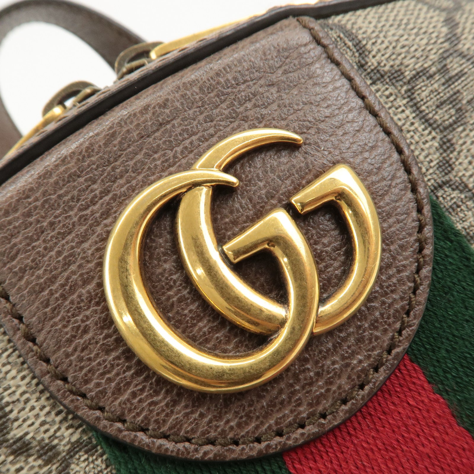 GUCCI Ophidia Sherry GG Supreme Leather Small Backpack 547965 Used