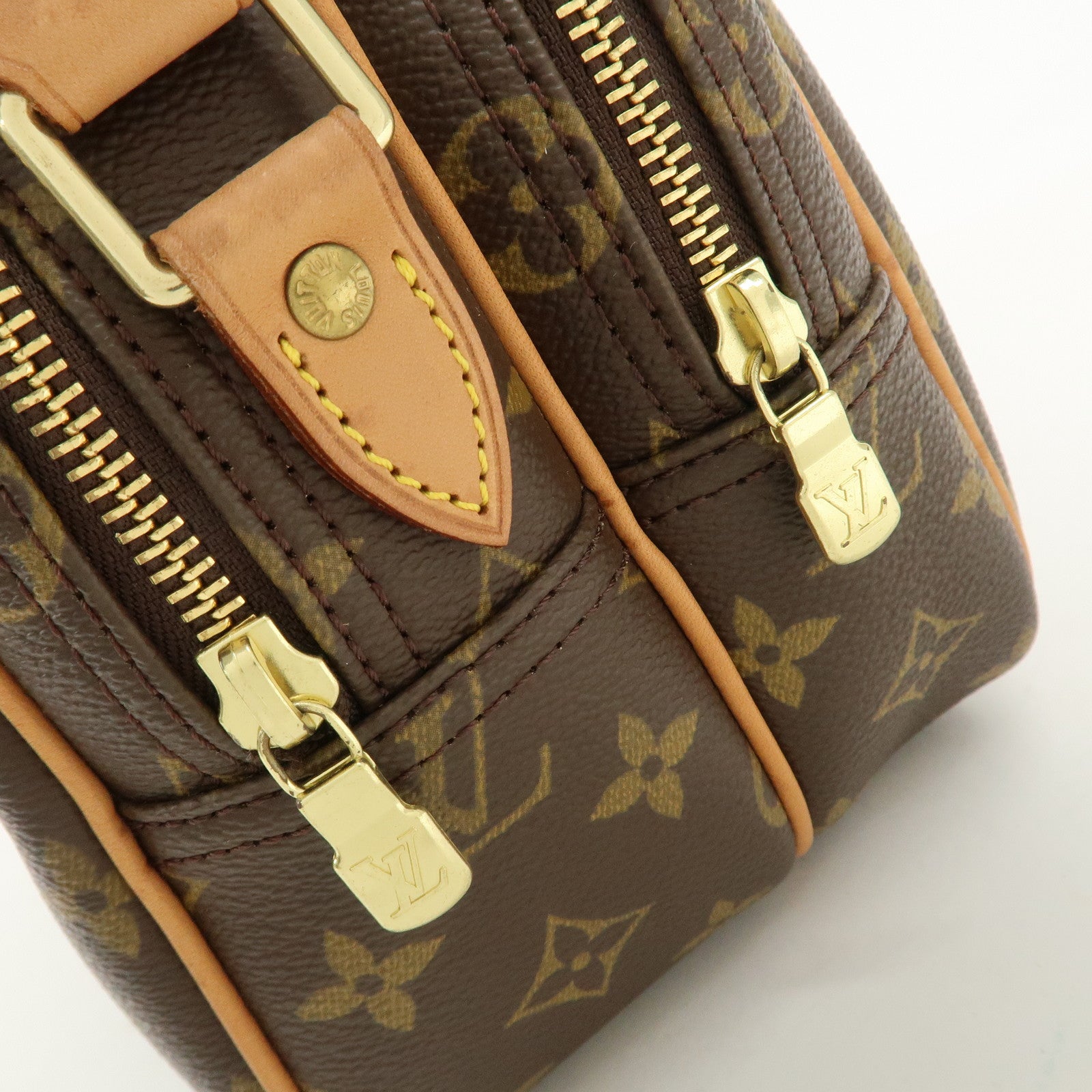 Louis Vuitton Monogram Reporter PM Shoulder Bag Brown M45254 Used