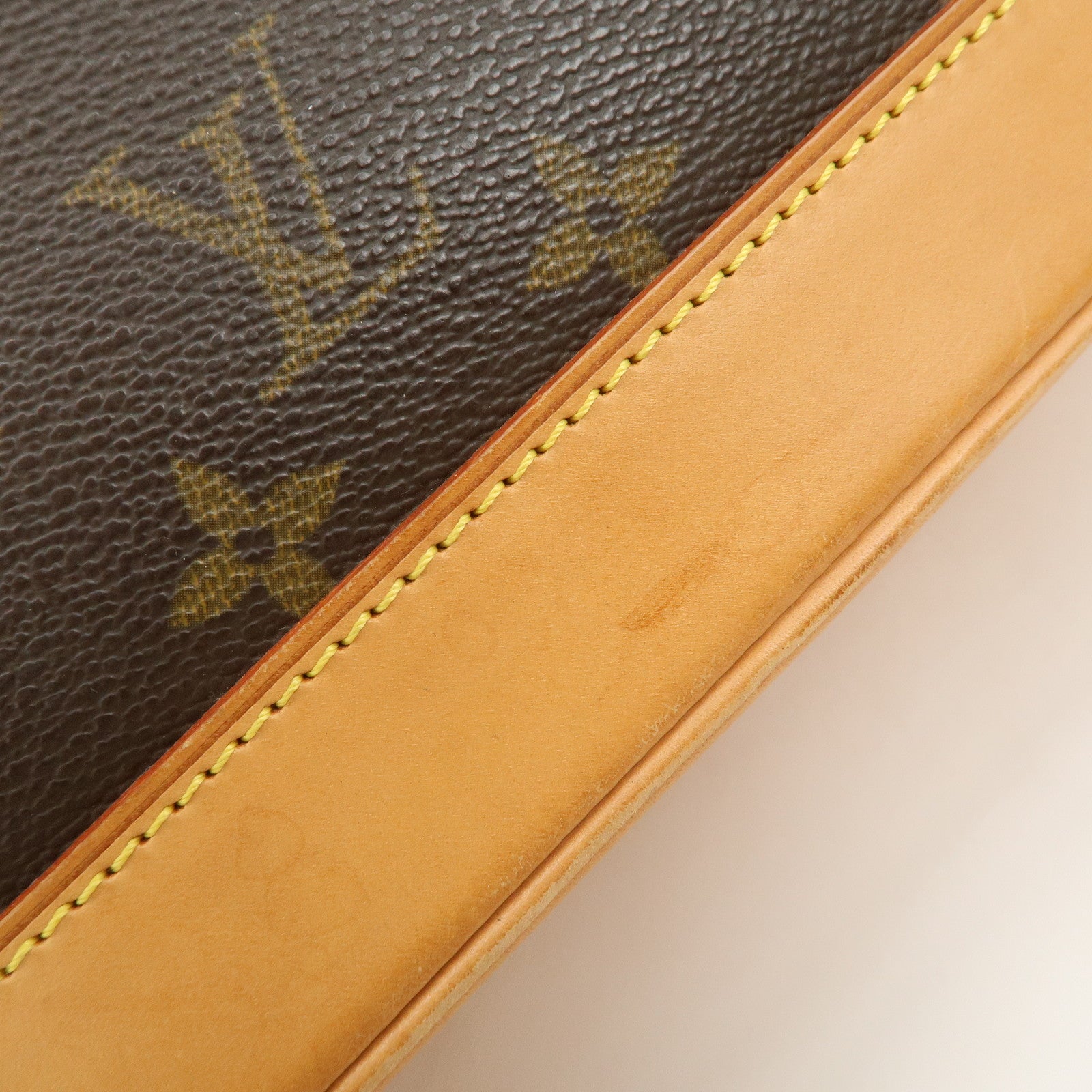 Louis Vuitton Monogram Alma Hand Bag Brown M51130 Used