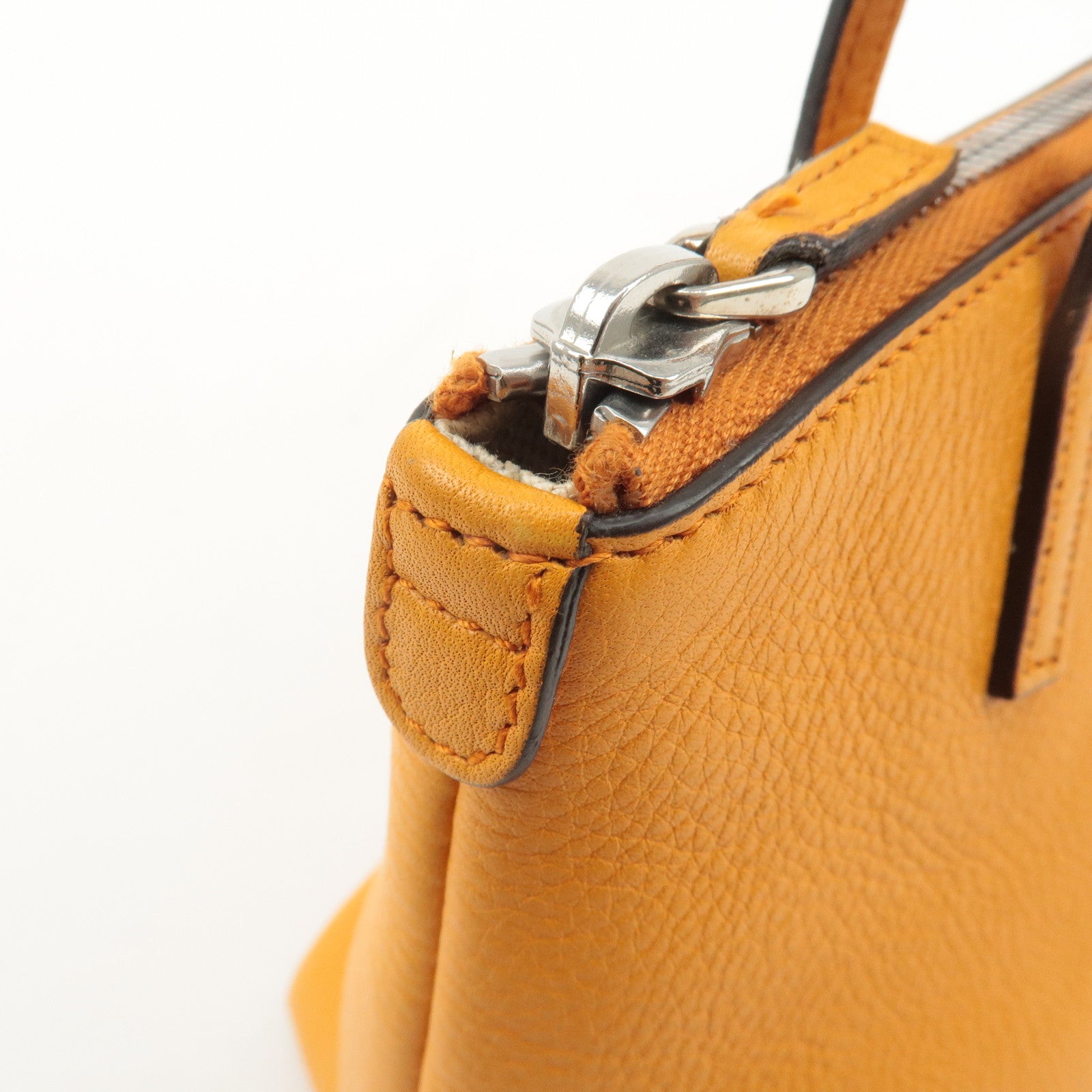 GUCCI Children SOHO Leather Tote Bag Hand Bag Orange 340618 Used