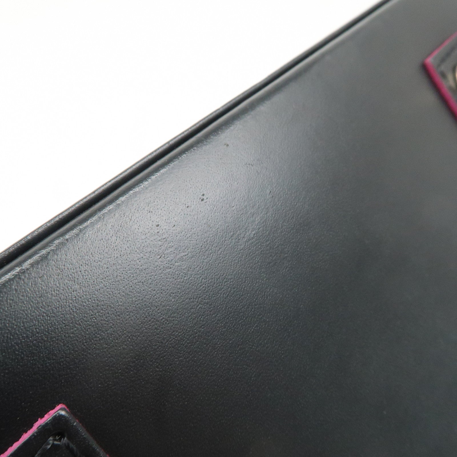 Louis Vuitton Epi Alma BB 2Way Shoulder Bag Noir Pink M54160 Used