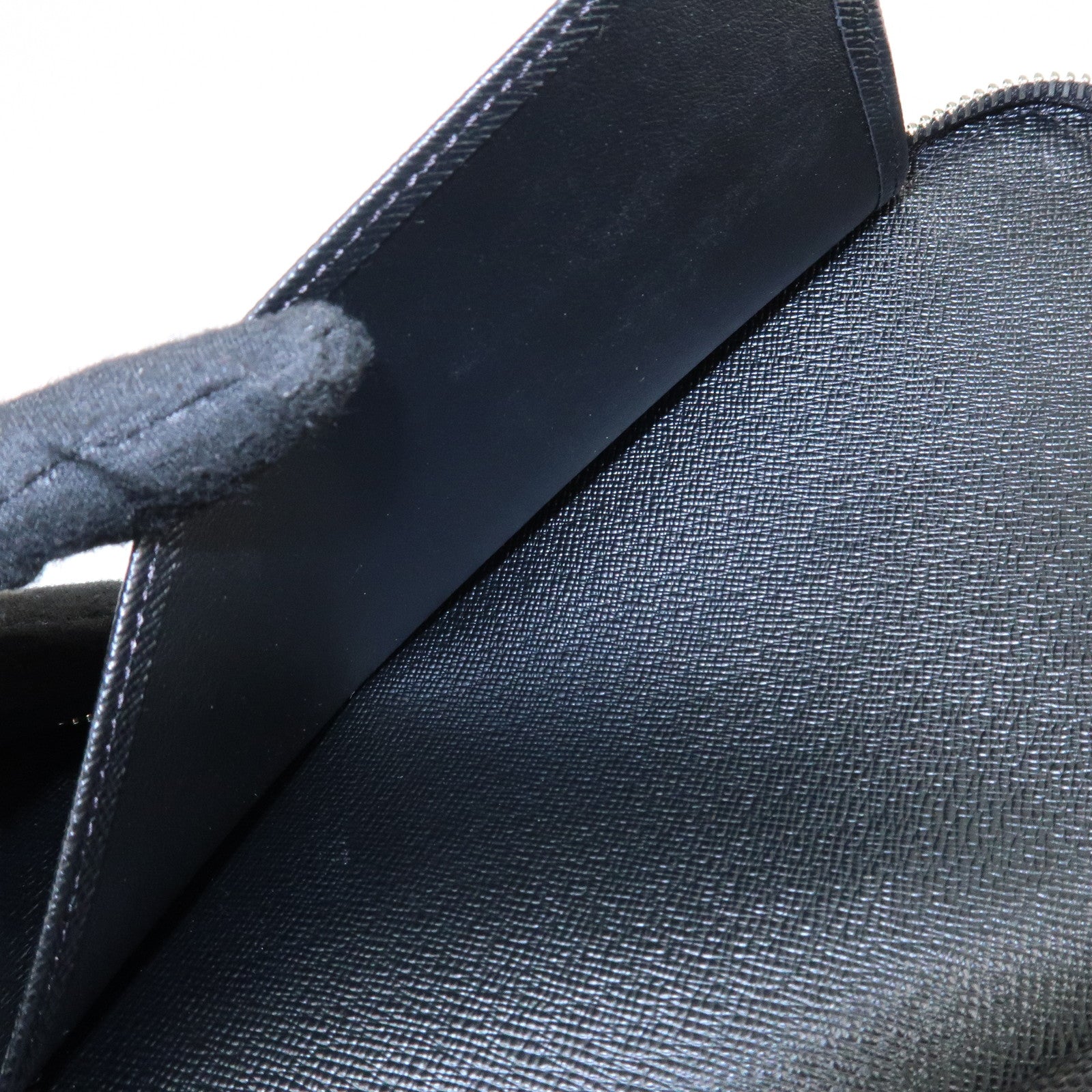 Louis Vuitton Epi Zippy Organizer Wallet Black Noir M63852 Used