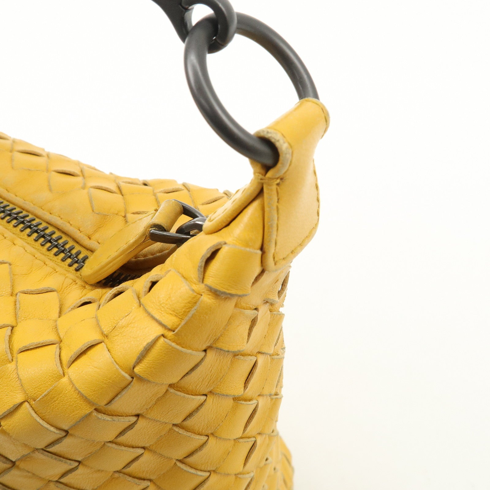 BOTTEGA VENETA Intrecciato Leather One-Shoulder Bag 239988 Used
