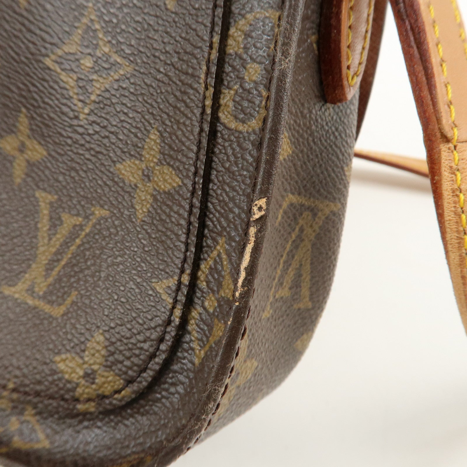 Louis Vuitton Monogram Saint Cloud MM Shoulder Bag Brown M51243 Used