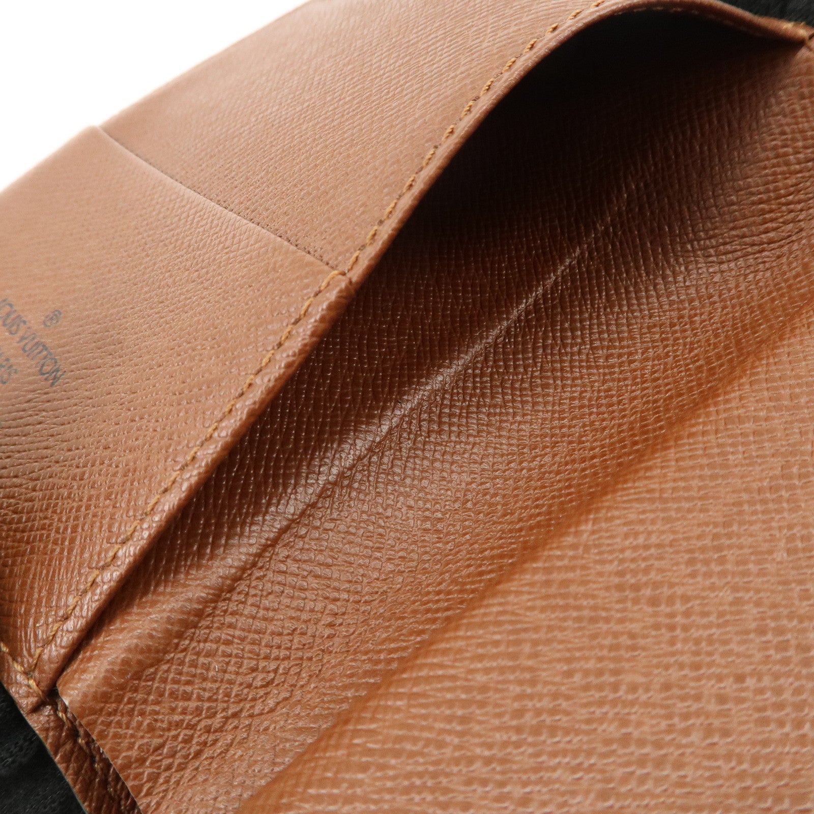 Louis Vuitton Monogram Tri- Fold Card Case Brown M61731 Used