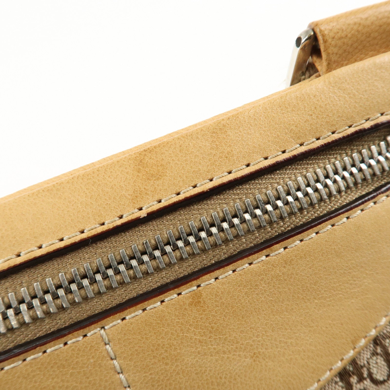 Christian Dior Street Chic Trotter Canvas Leather Shoulder Bag Used