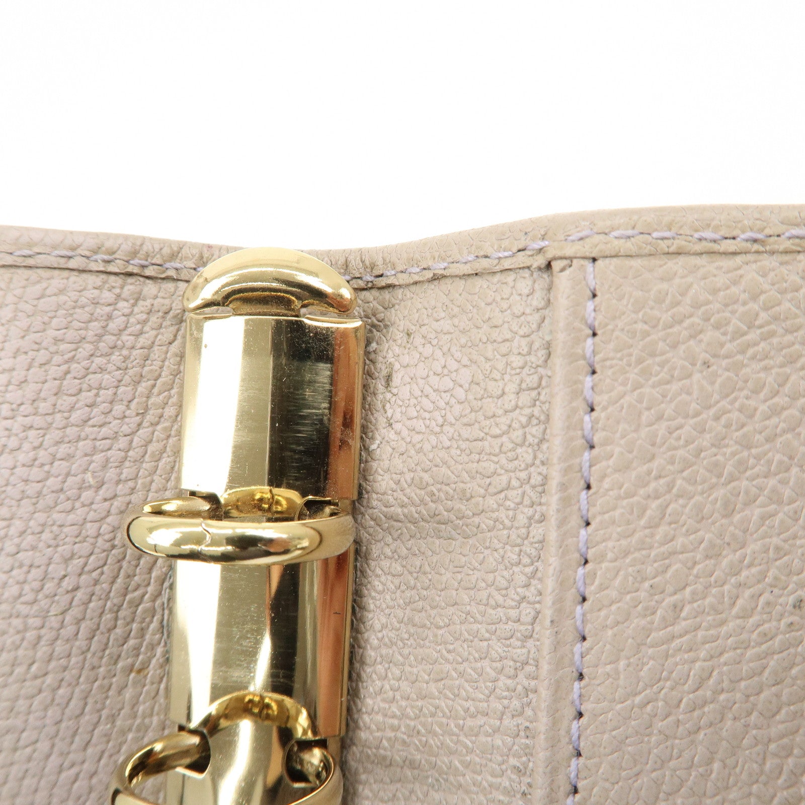 CHANEL COCO Button Leather Agenda Cover Gray Used