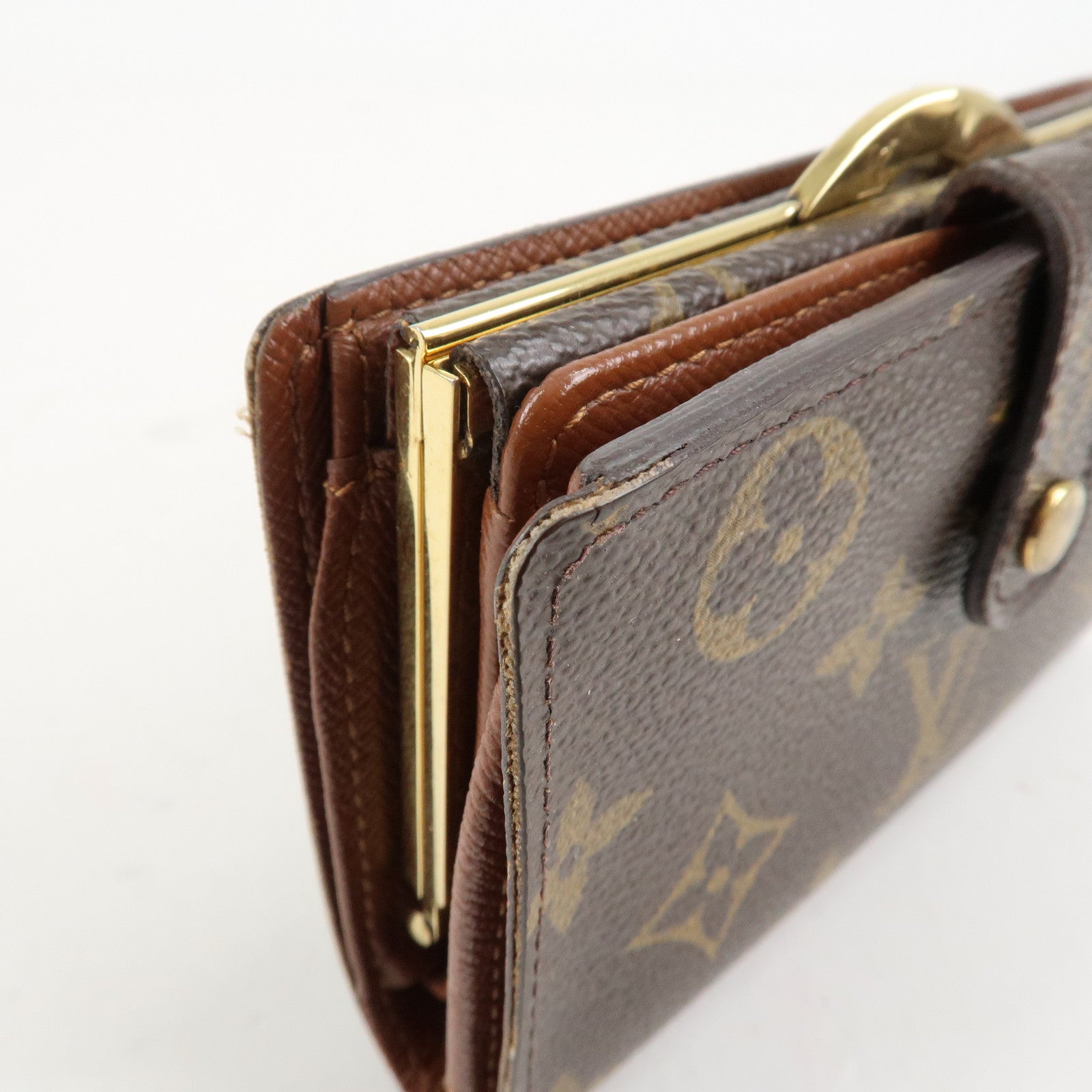Louis Vuitton Monogram Set of 2 Porte Monnaie Billets Viennois Used