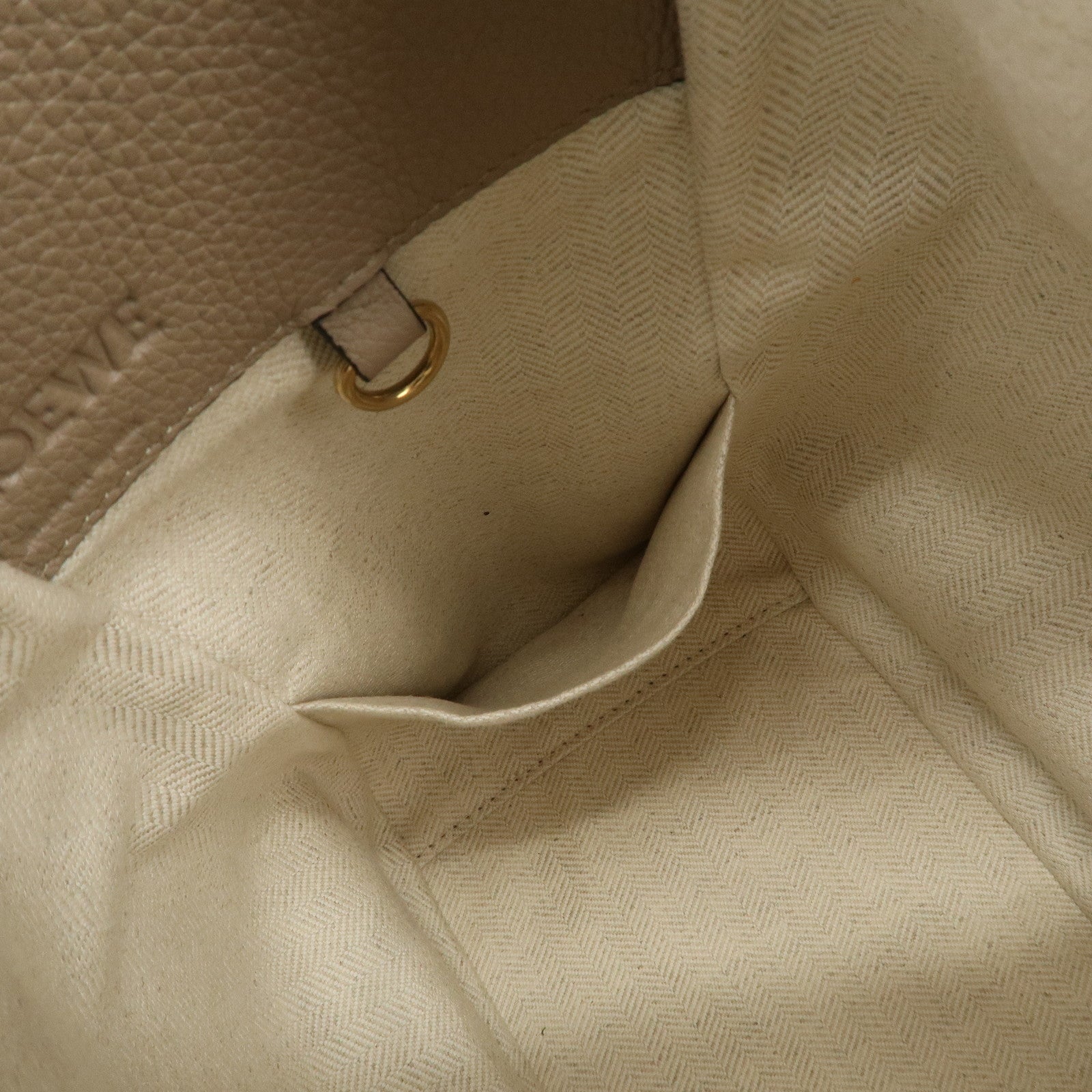 LOEWE Leather Hammock Small Shoudler Bag Beige 314.12BZ95 Used