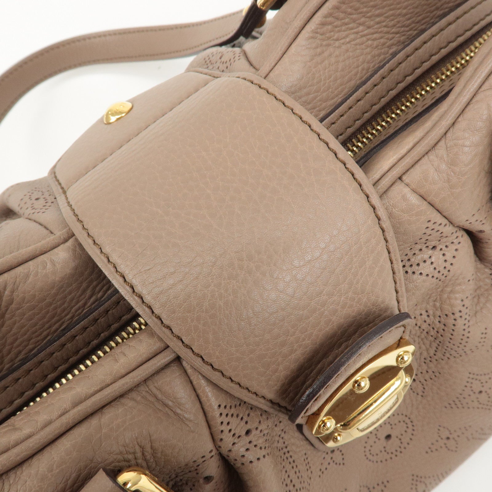 Louis Vuitton Monogram Mahina Lunar PM Shoulder Bag Sables M93433 Used